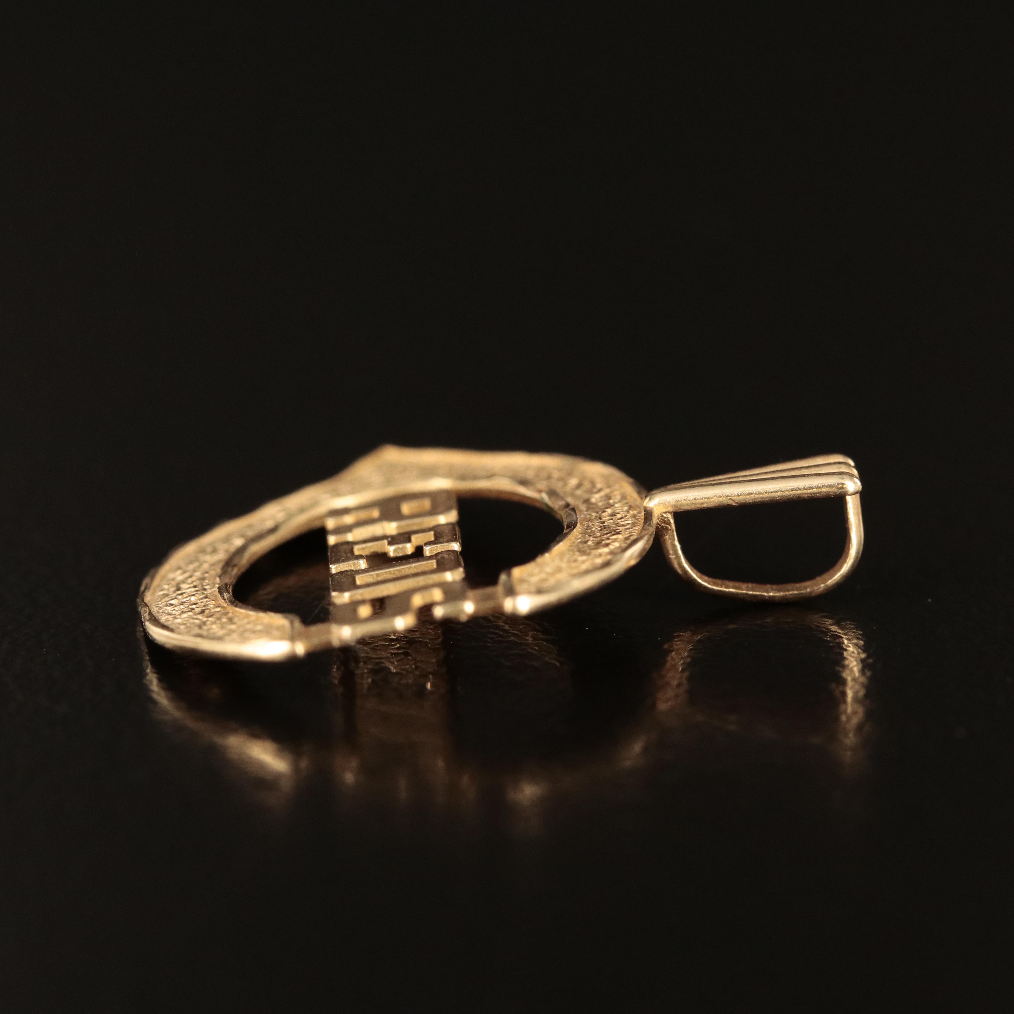 14K Cincinnati Reds Pendant