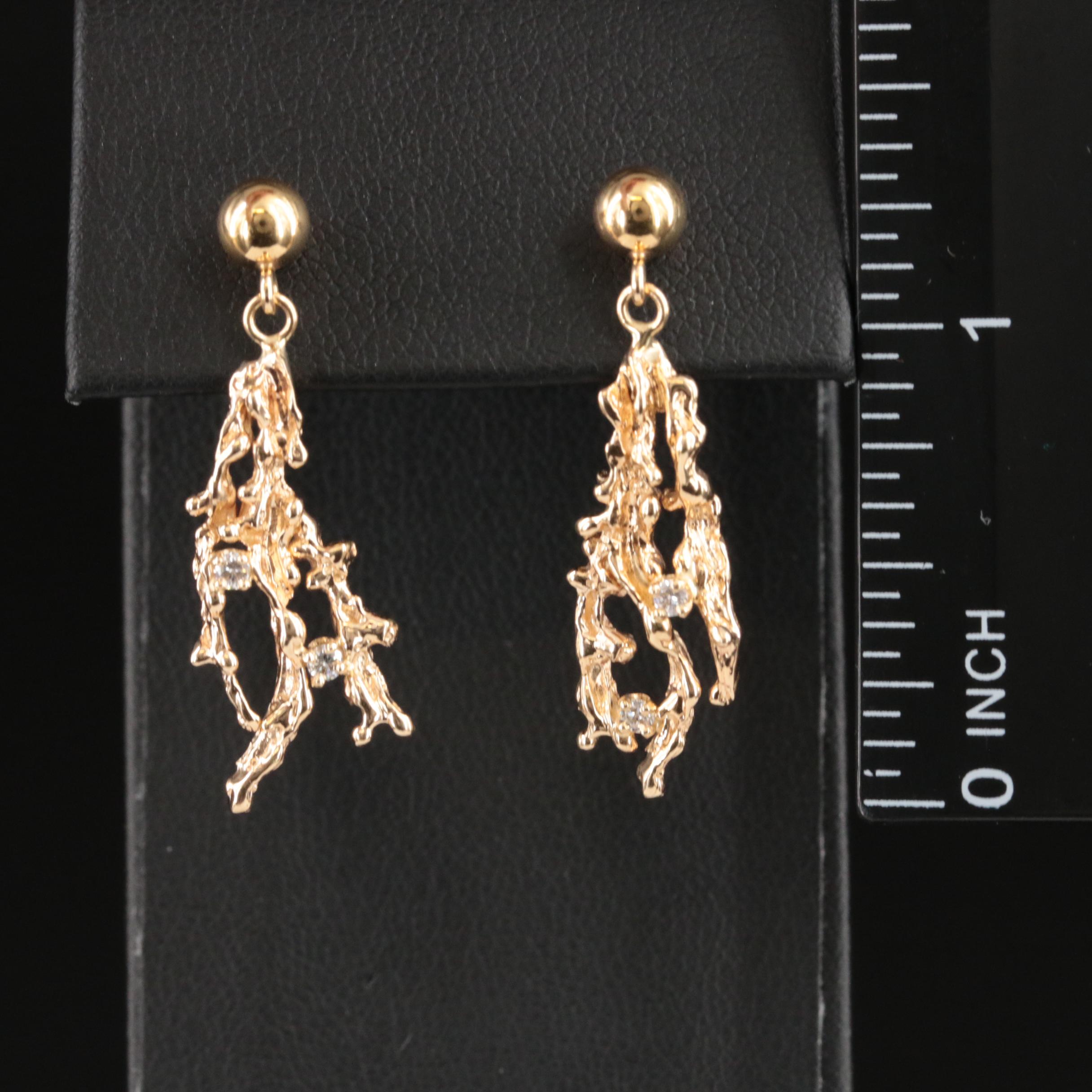 14K 0.10 CTW Diamond Earrings