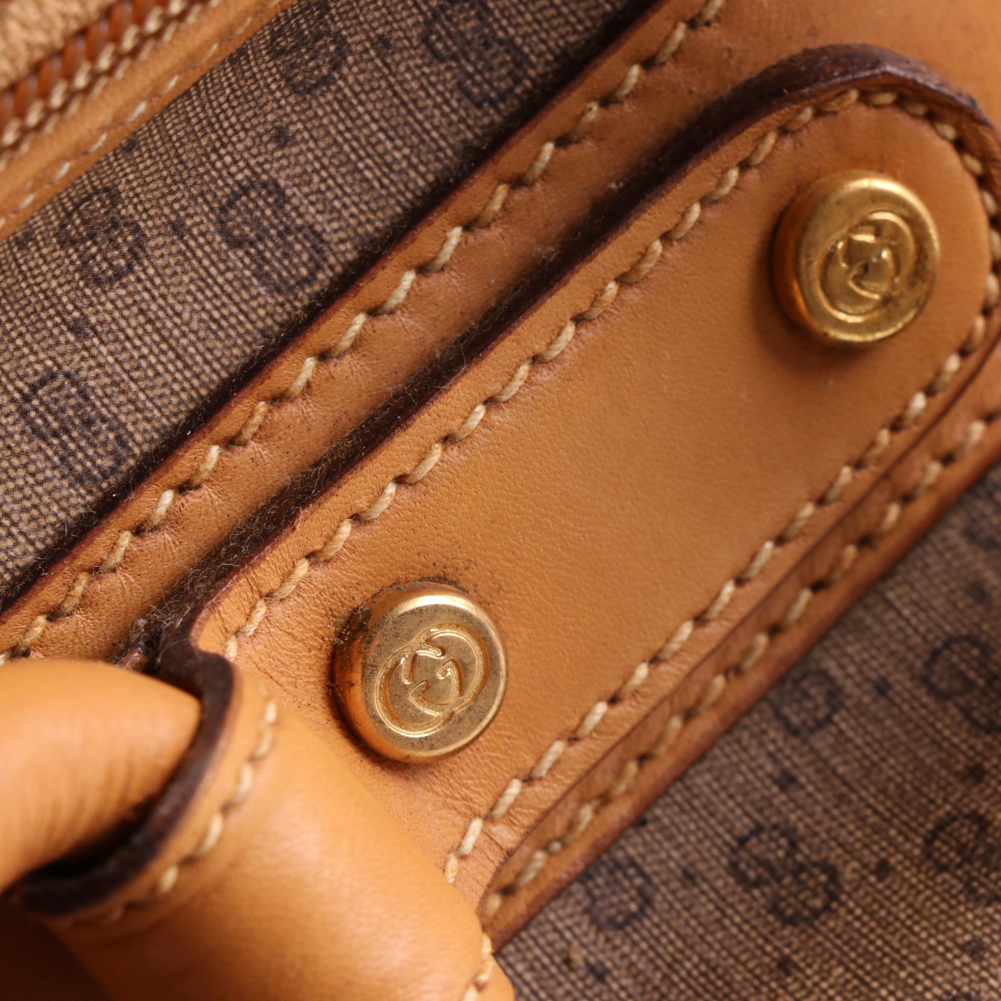 Gucci 75cm Soft Suitcase in Micro GG Supreme Canvas and Leather