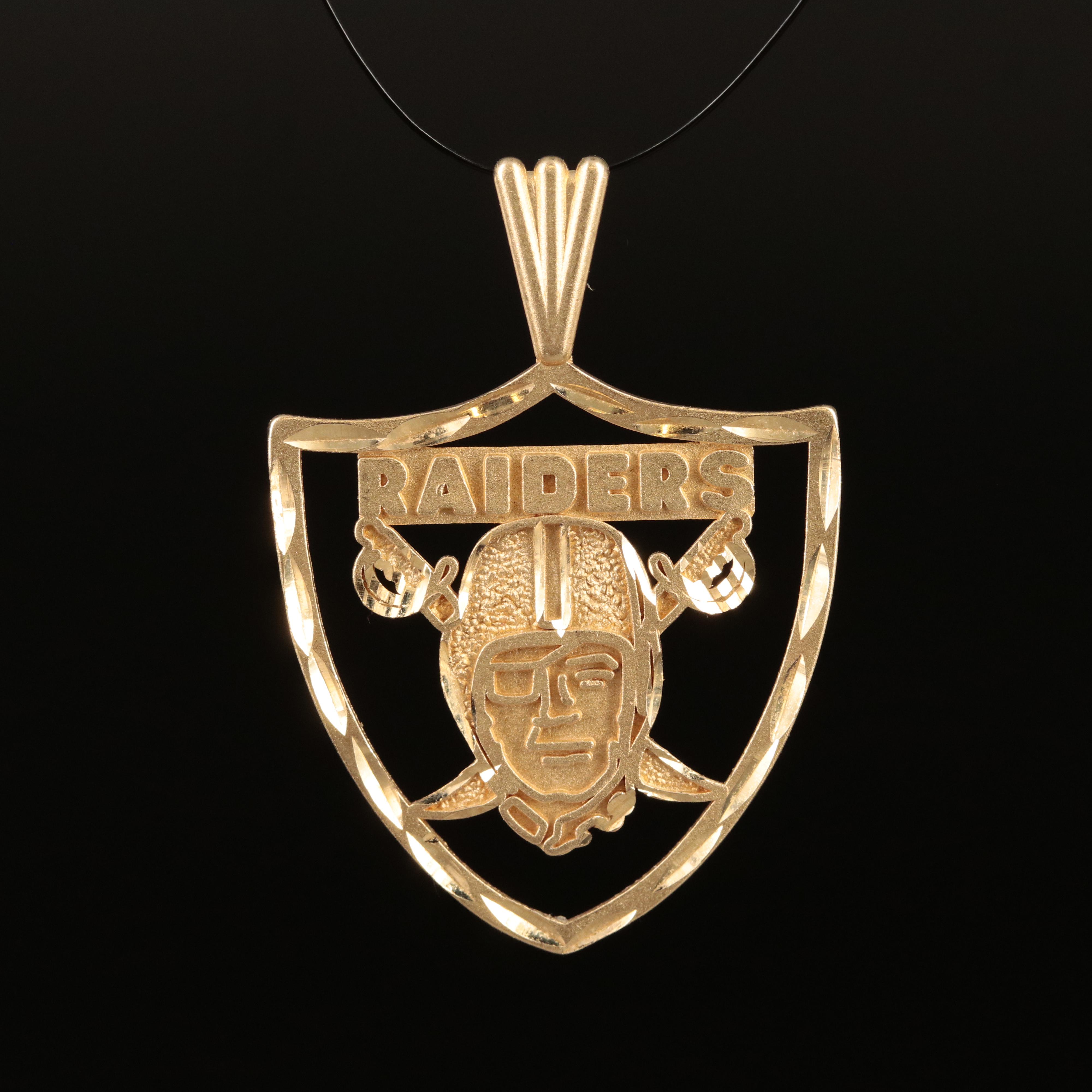 14K Raiders Pendant
