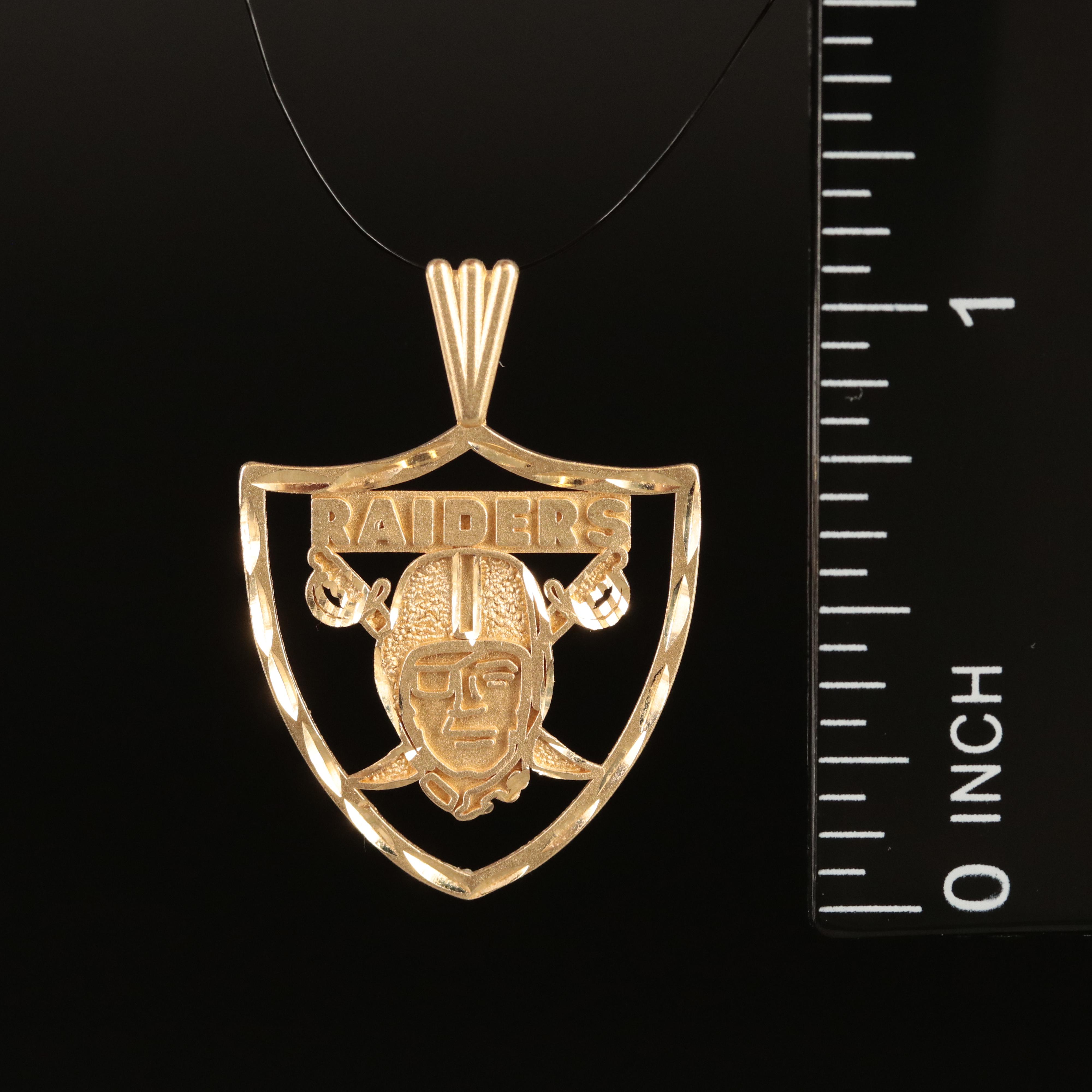 14K Raiders Pendant