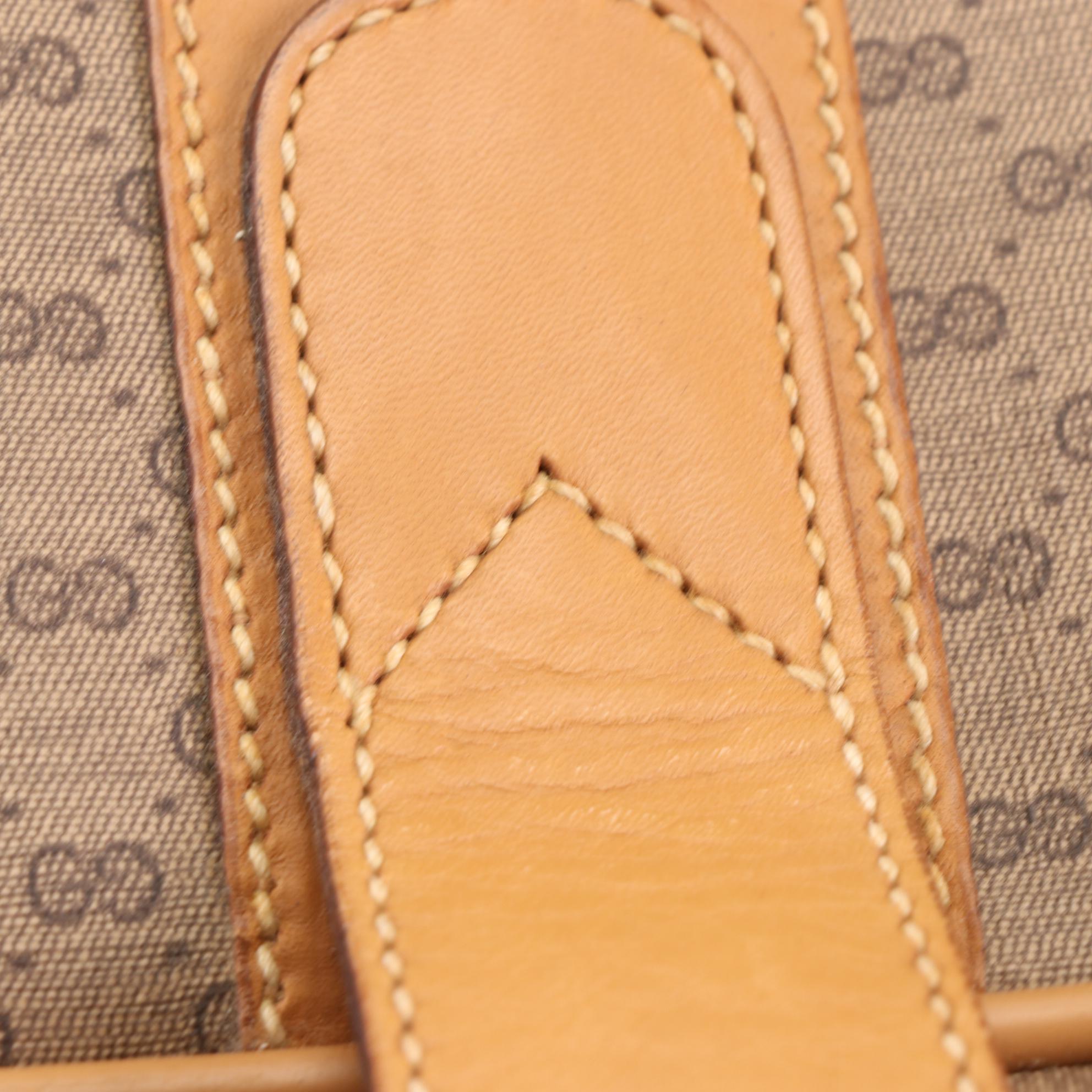 Gucci 75cm Soft Suitcase in Micro GG Supreme Canvas and Leather