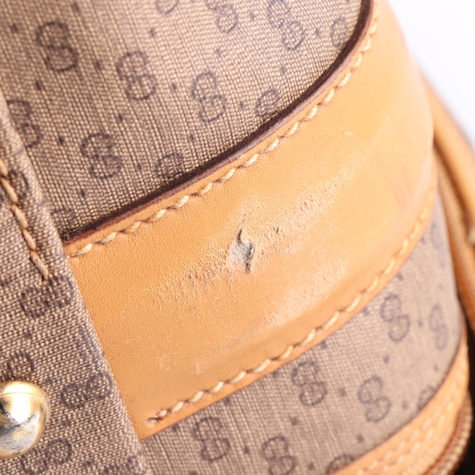 Gucci 75cm Soft Suitcase in Micro GG Supreme Canvas and Leather