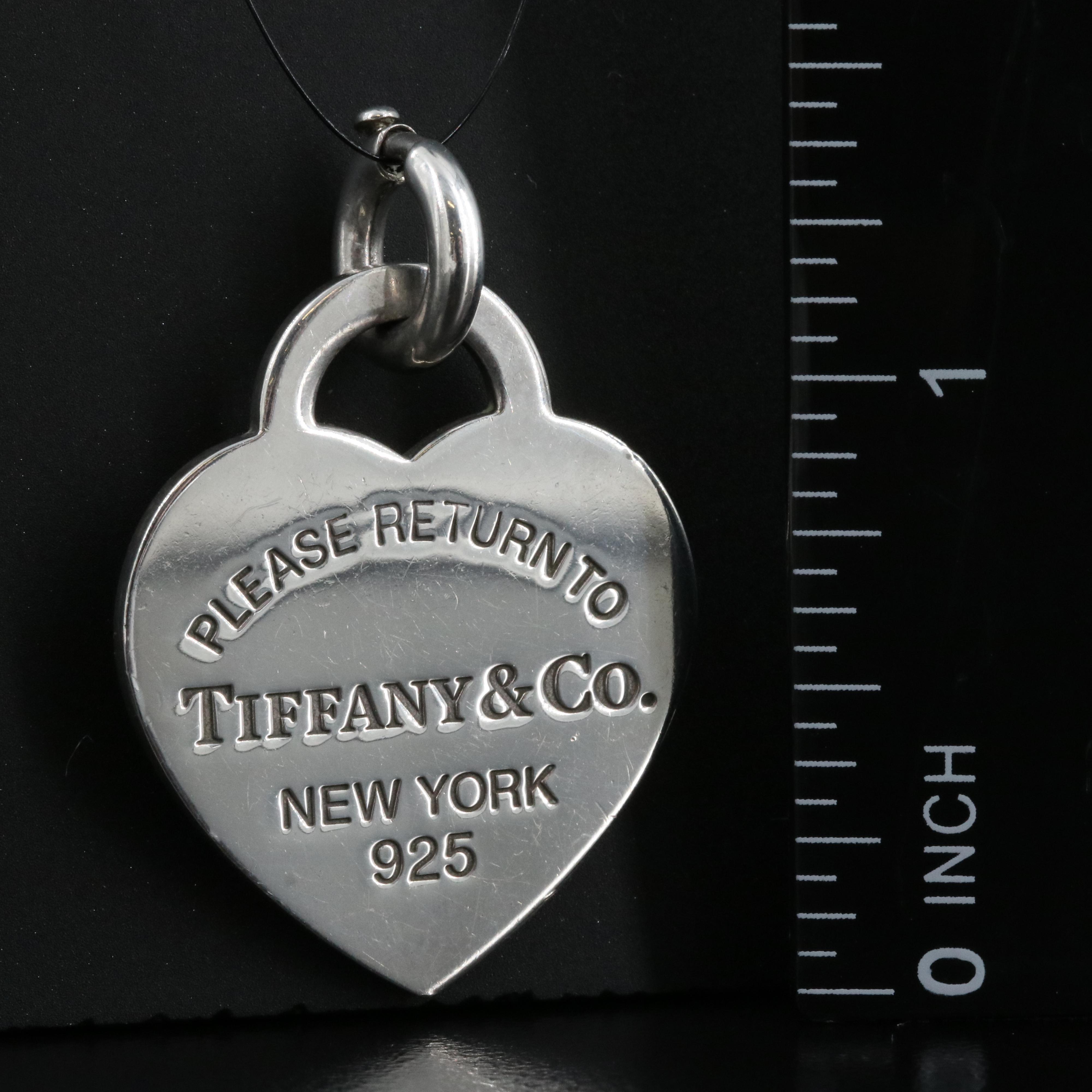Tiffany & Co. Sterling "Return to Tiffany" Heart Tag Enhancer Pendant