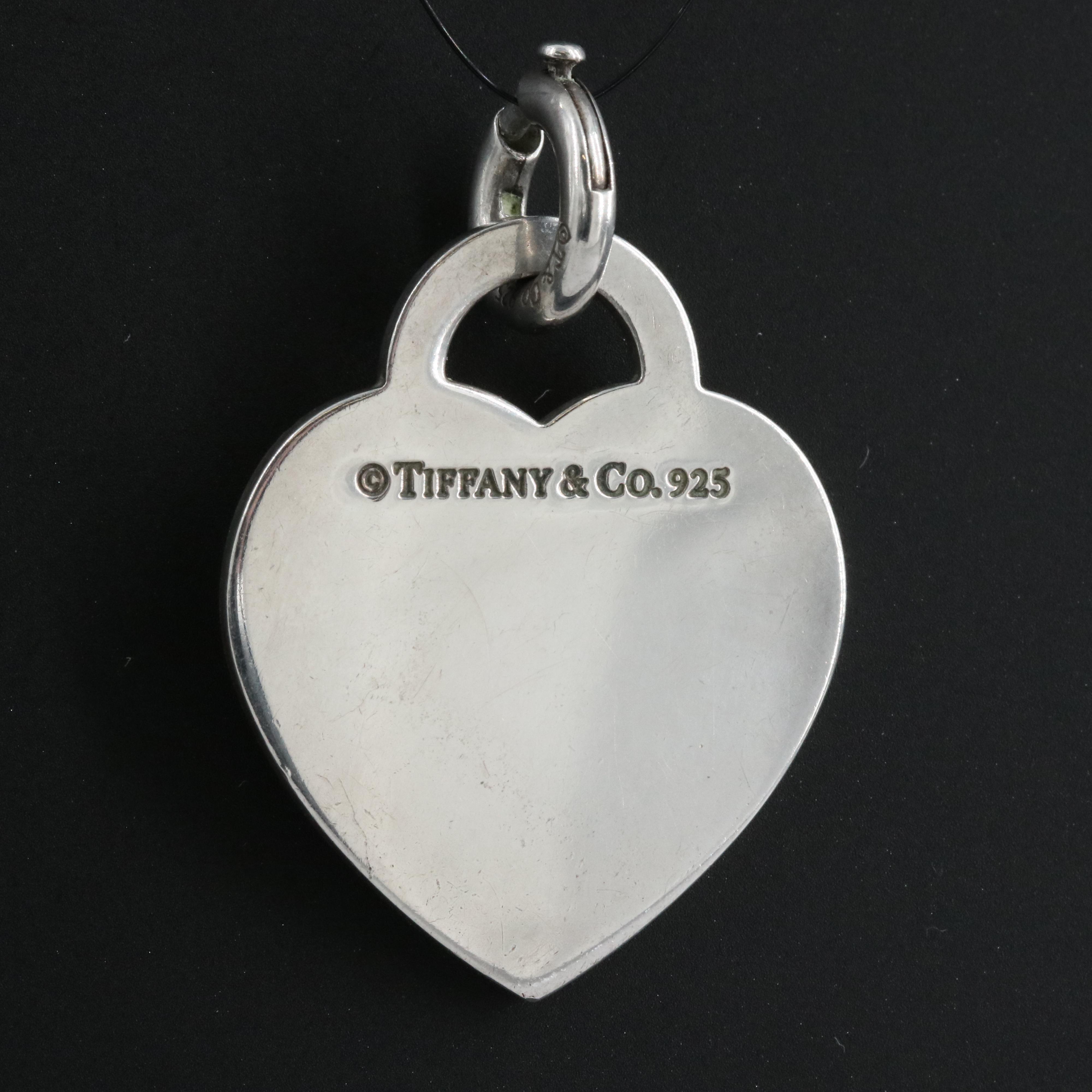 Tiffany & Co. Sterling "Return to Tiffany" Heart Tag Enhancer Pendant