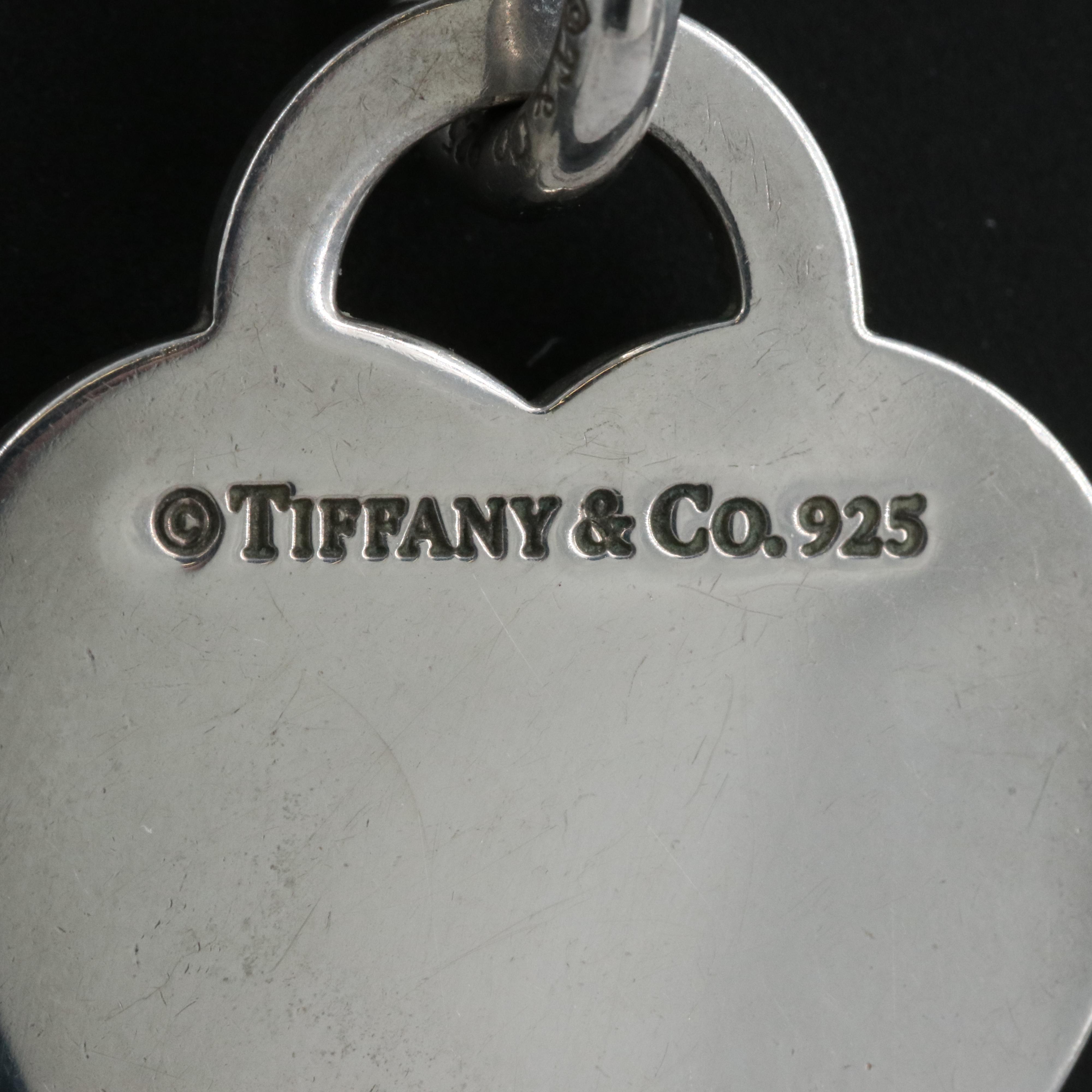 Tiffany & Co. Sterling "Return to Tiffany" Heart Tag Enhancer Pendant