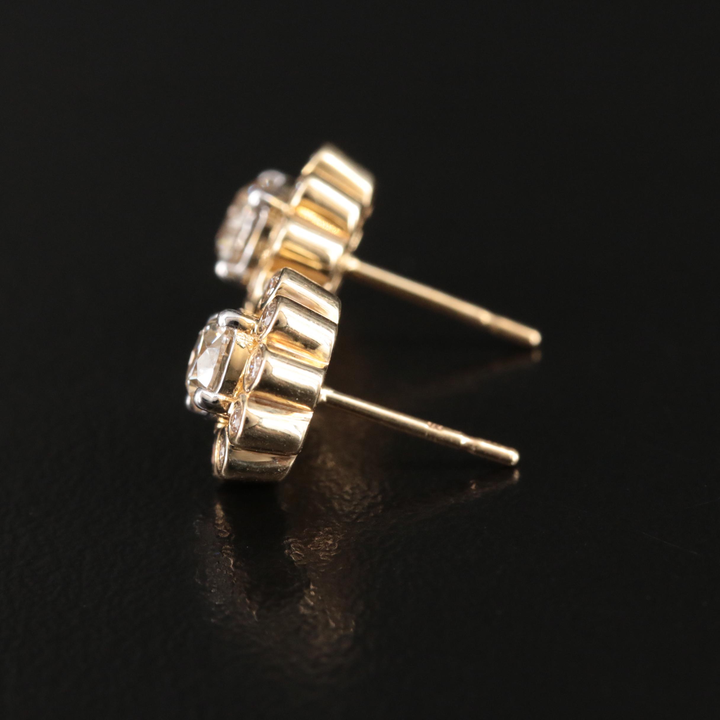 14K 1.02 CTW Diamond Stud Earrings