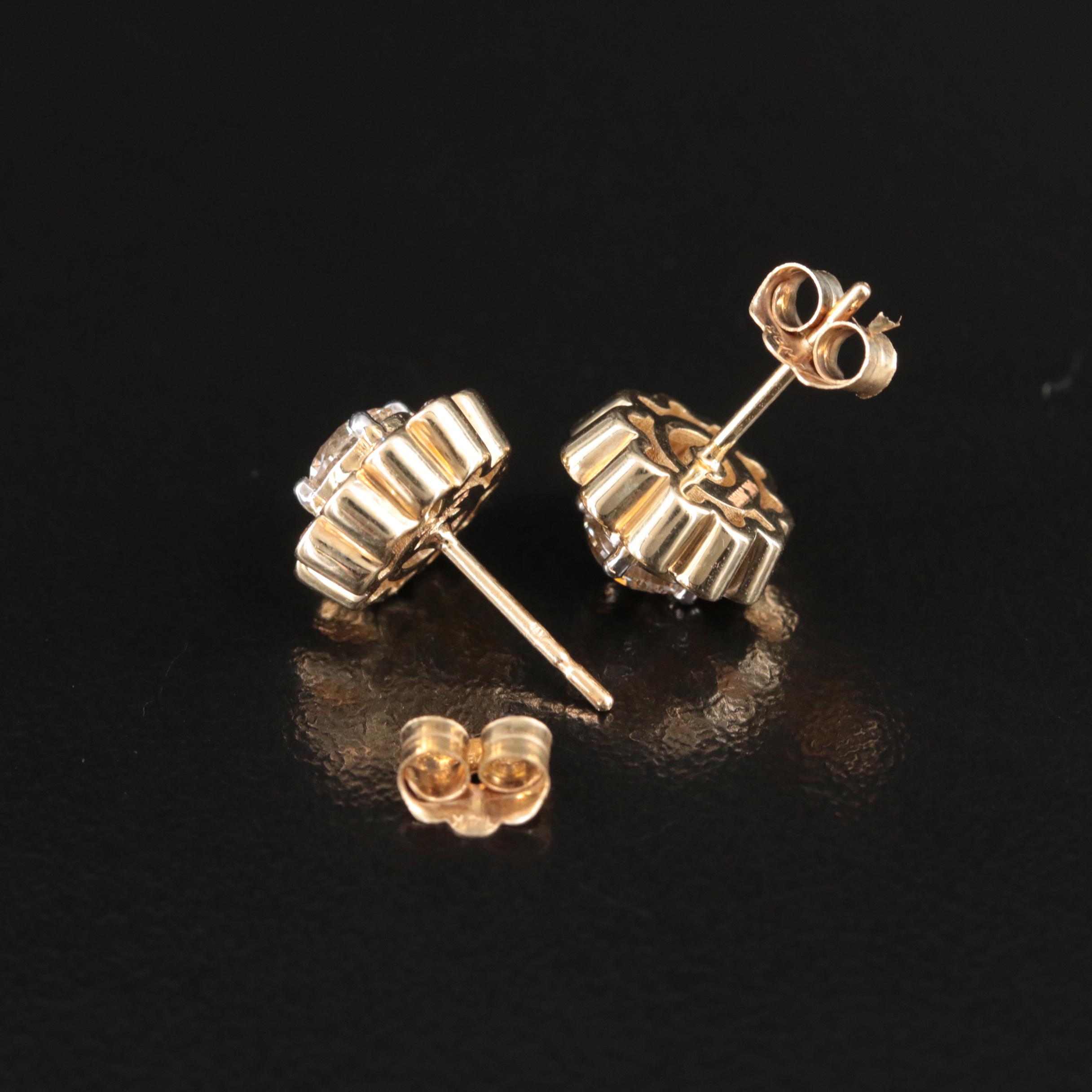 14K 1.02 CTW Diamond Stud Earrings