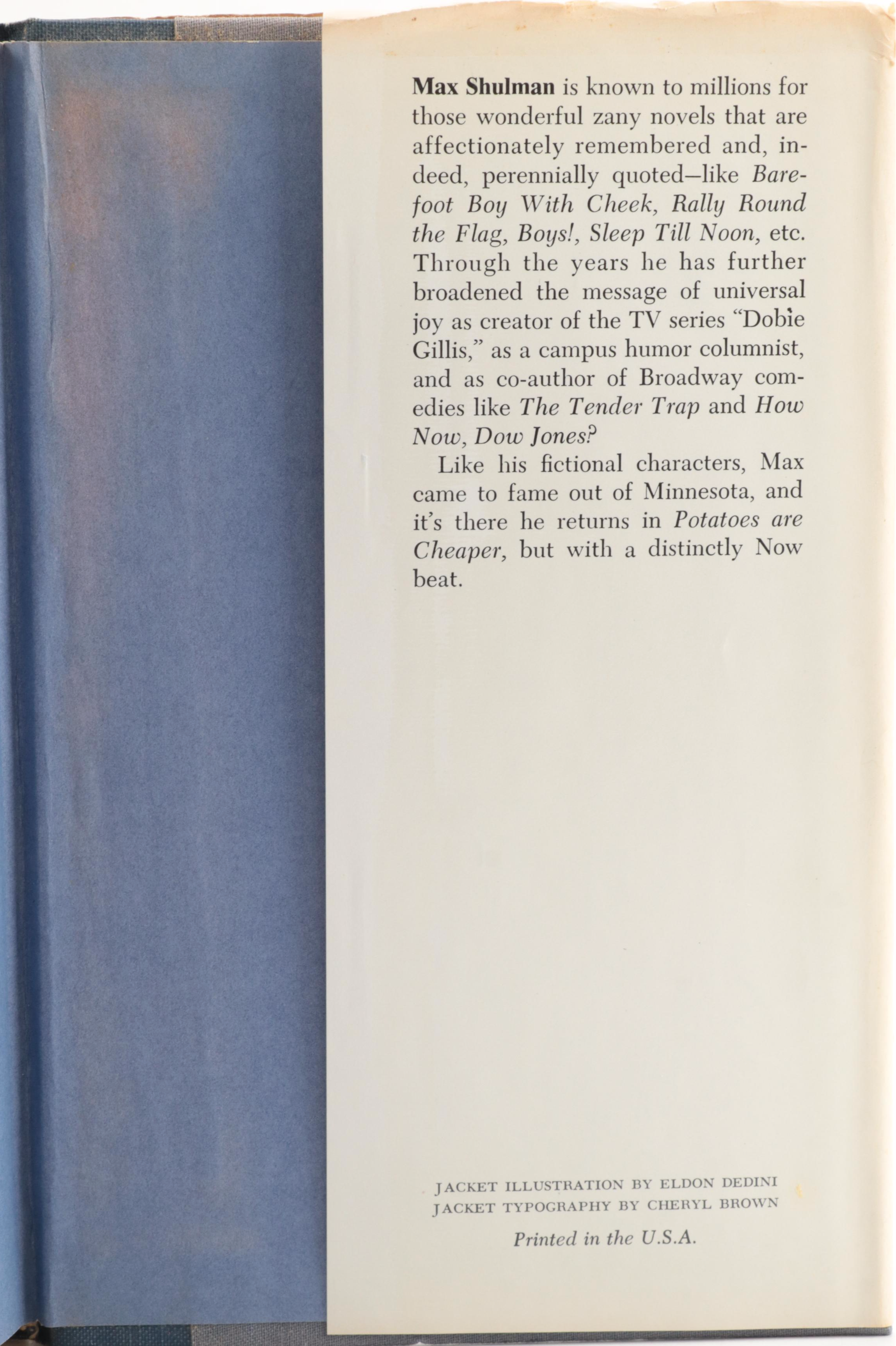 First Edition "Potatoes Are Cheaper" by Max Shulman with Other Fiction
