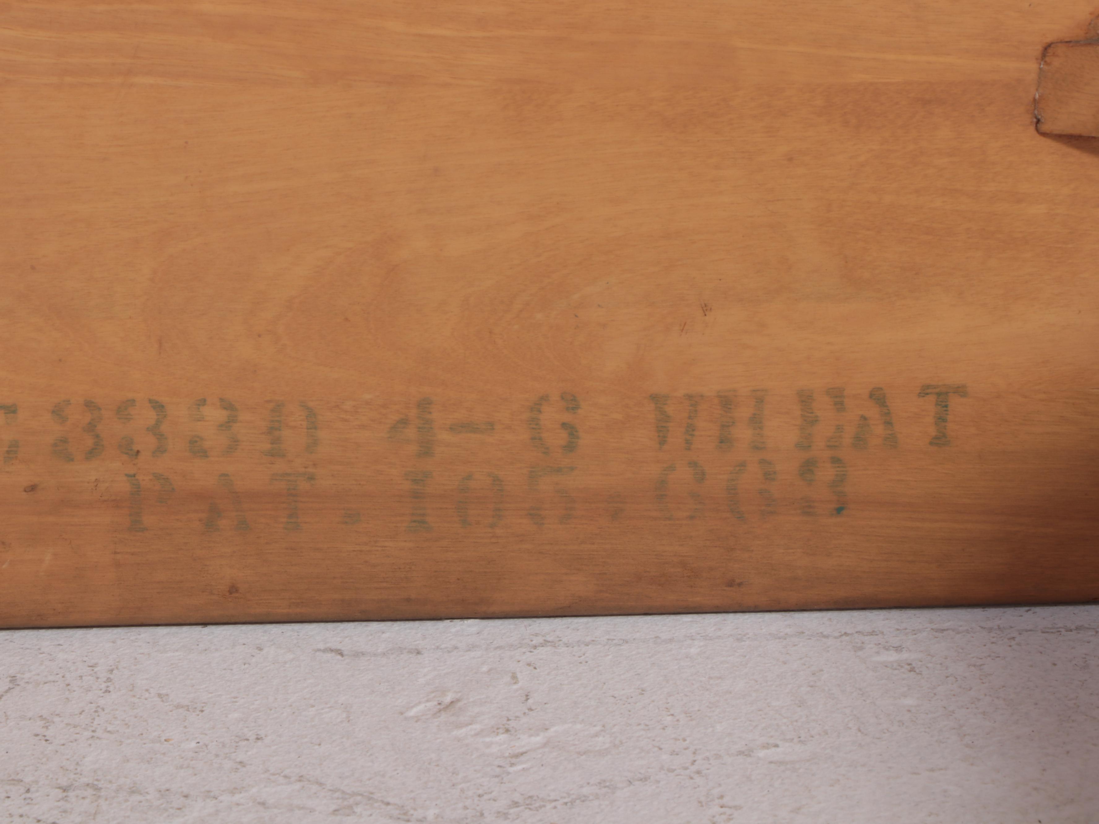 Heywood-Wakefield Mid Century Modern Full Size Bed Frame in Wheat Finish