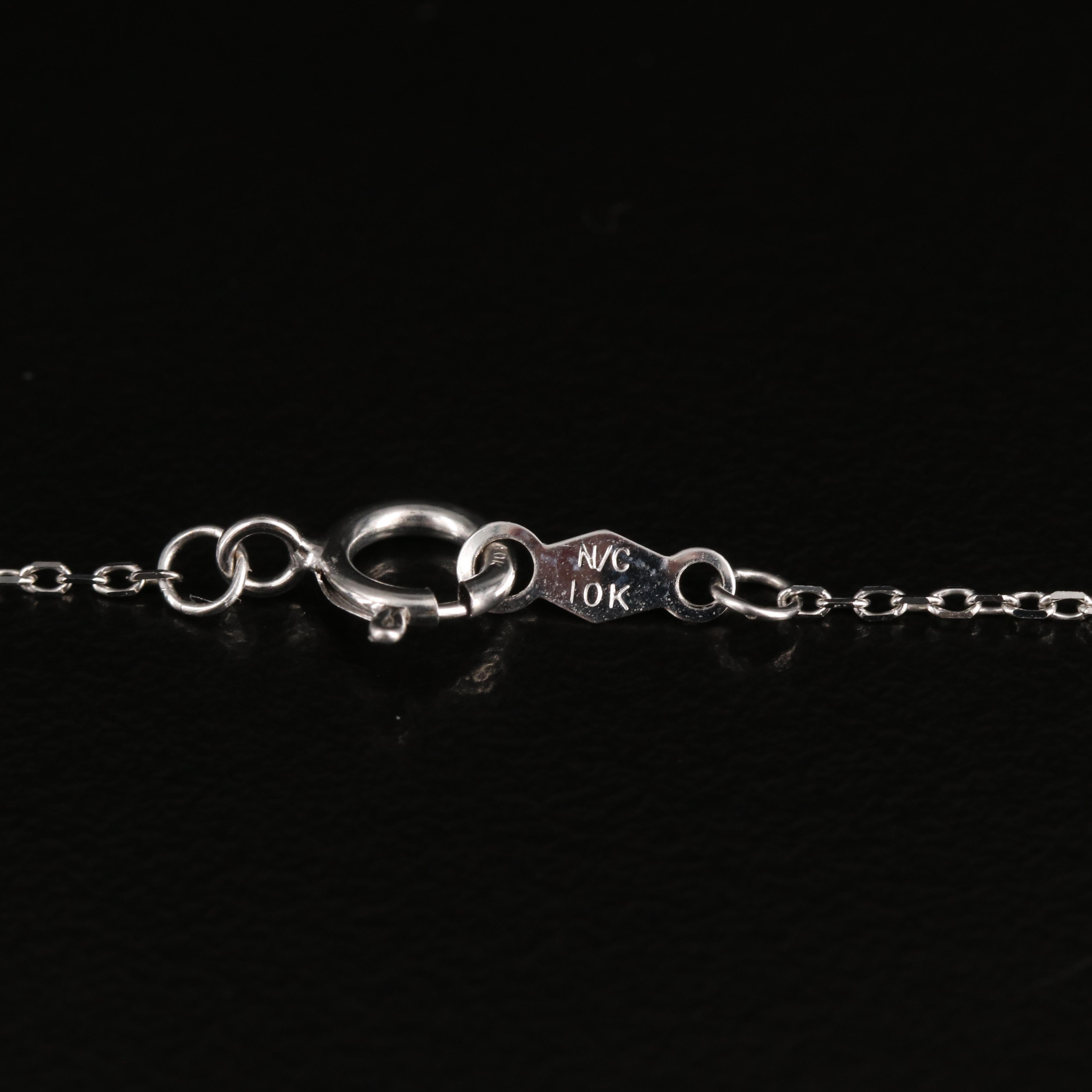 10K 0.26 CTW Diamond Pendant Necklace