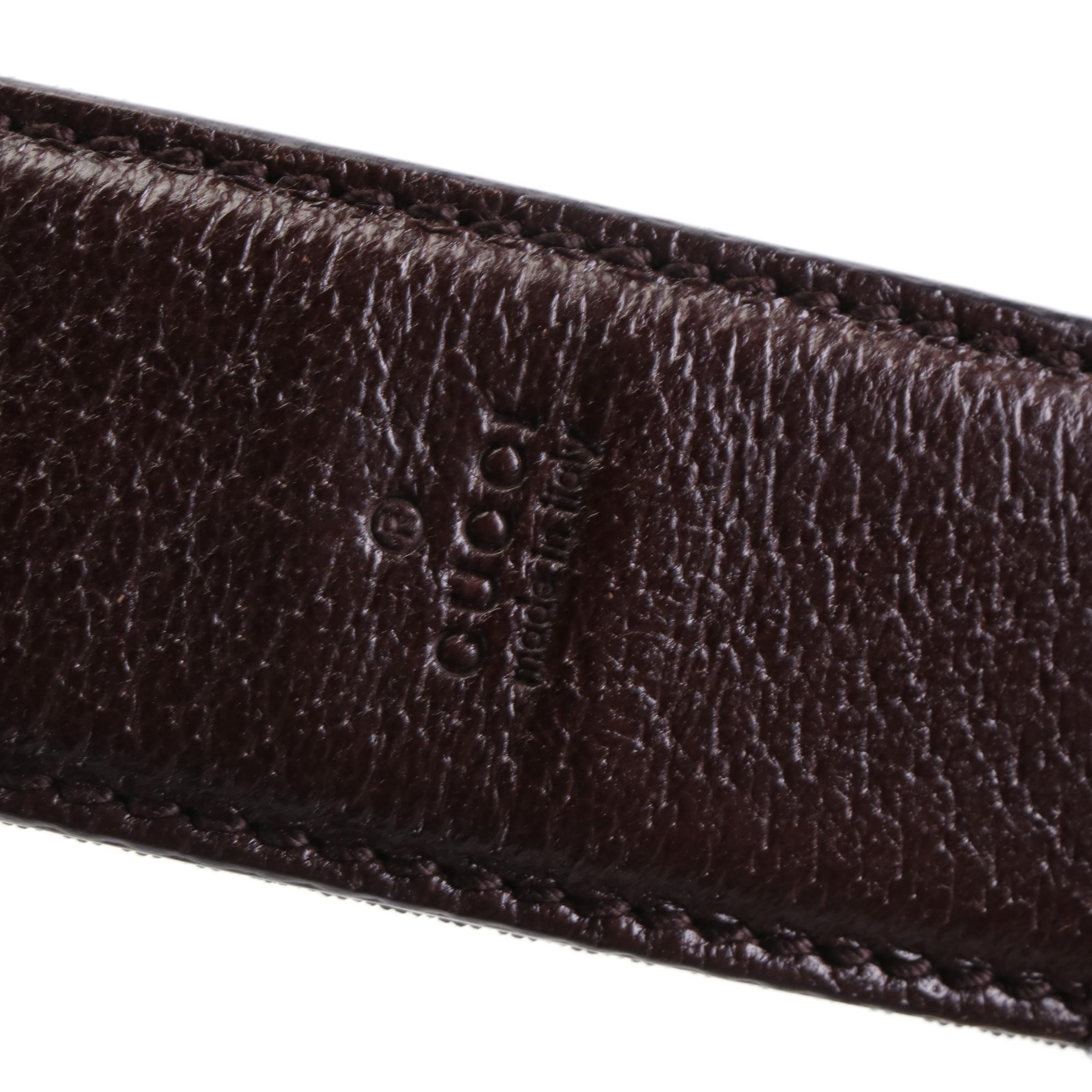 Gucci Crossbody Bag in GG Canvas and Cinghiale Leather