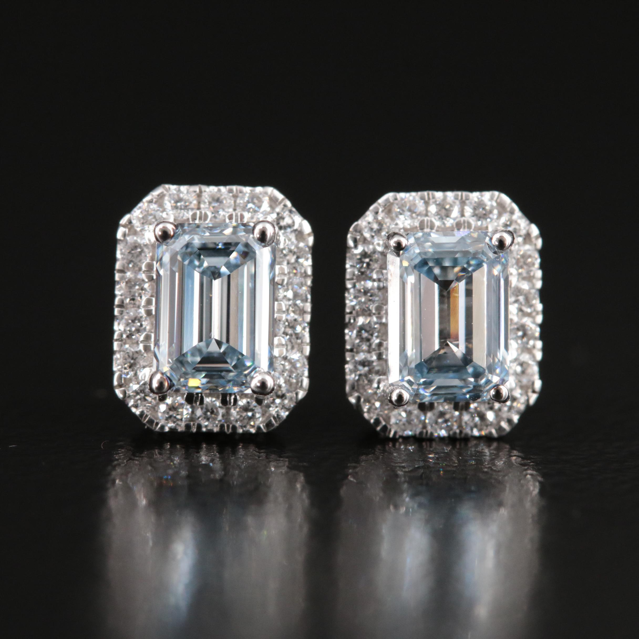 14K 1.04 CTW Lab Grown Diamond Stud Earrings