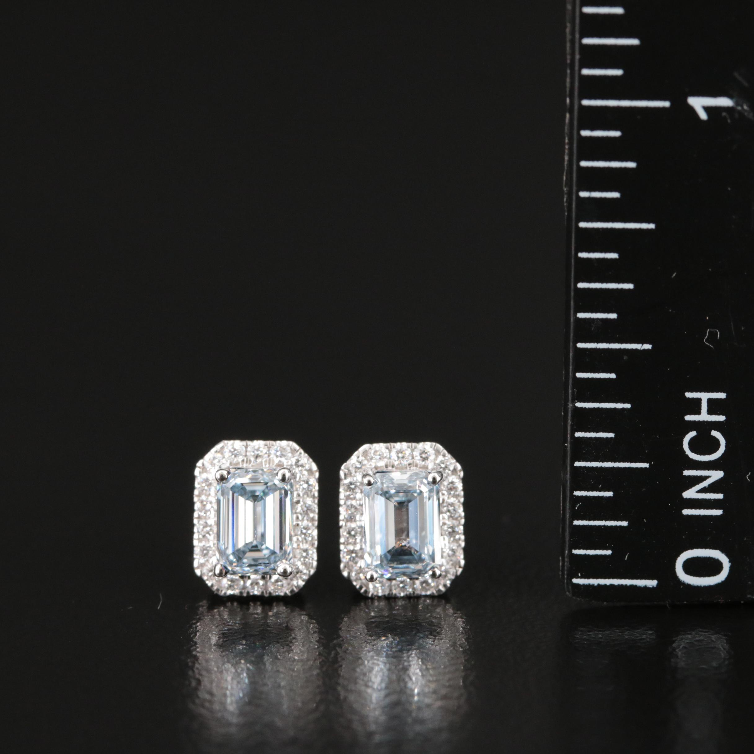14K 1.04 CTW Lab Grown Diamond Stud Earrings