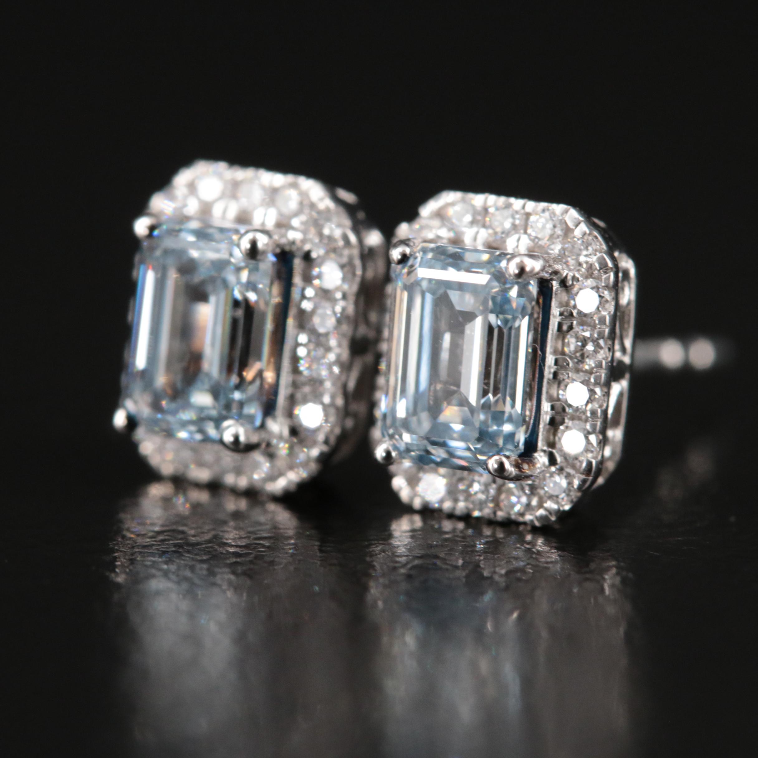 14K 1.04 CTW Lab Grown Diamond Stud Earrings