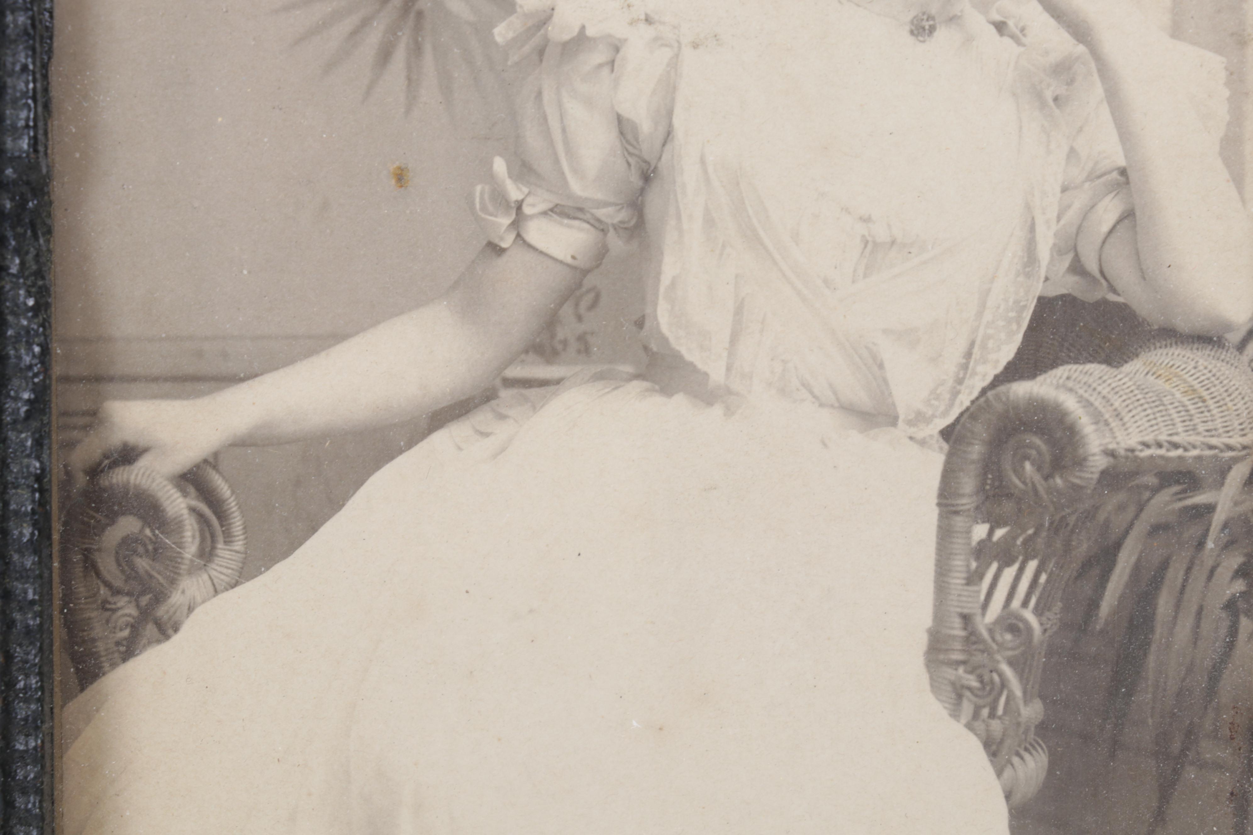 Cast Iron Art Nouveau Picture Frame, Early to Mid 20th Century