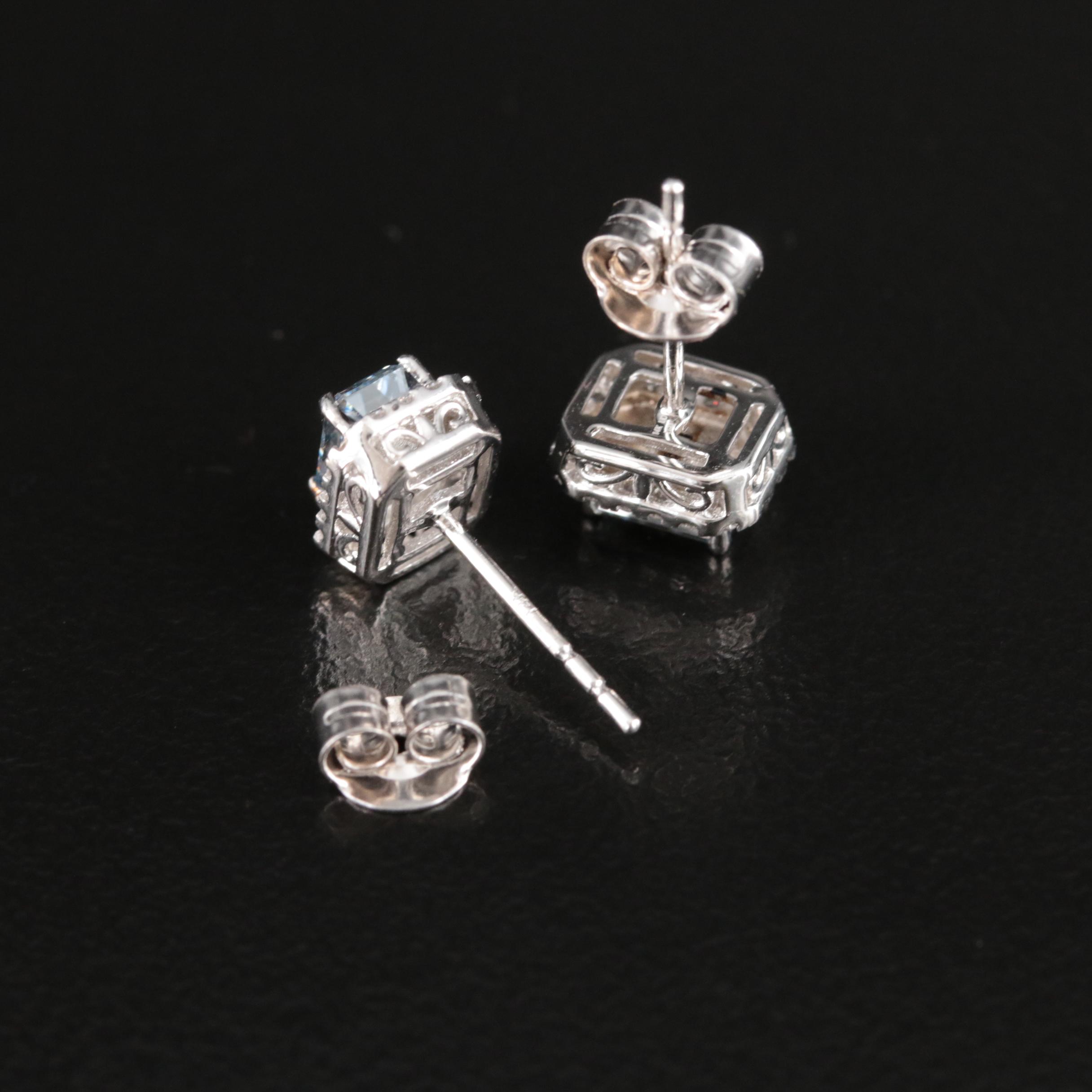 14K 1.04 CTW Lab Grown Diamond Stud Earrings
