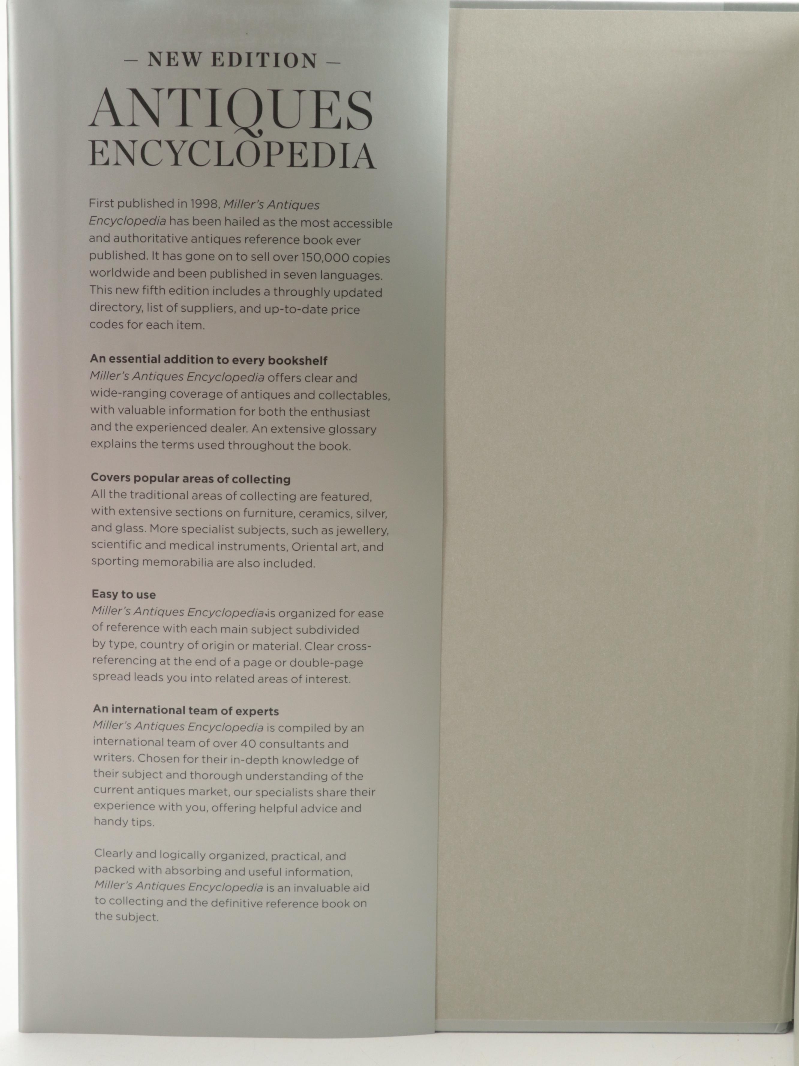 New Edition "Miller's Antiques Encyclopedia" Edited by Judith Miller, 2017