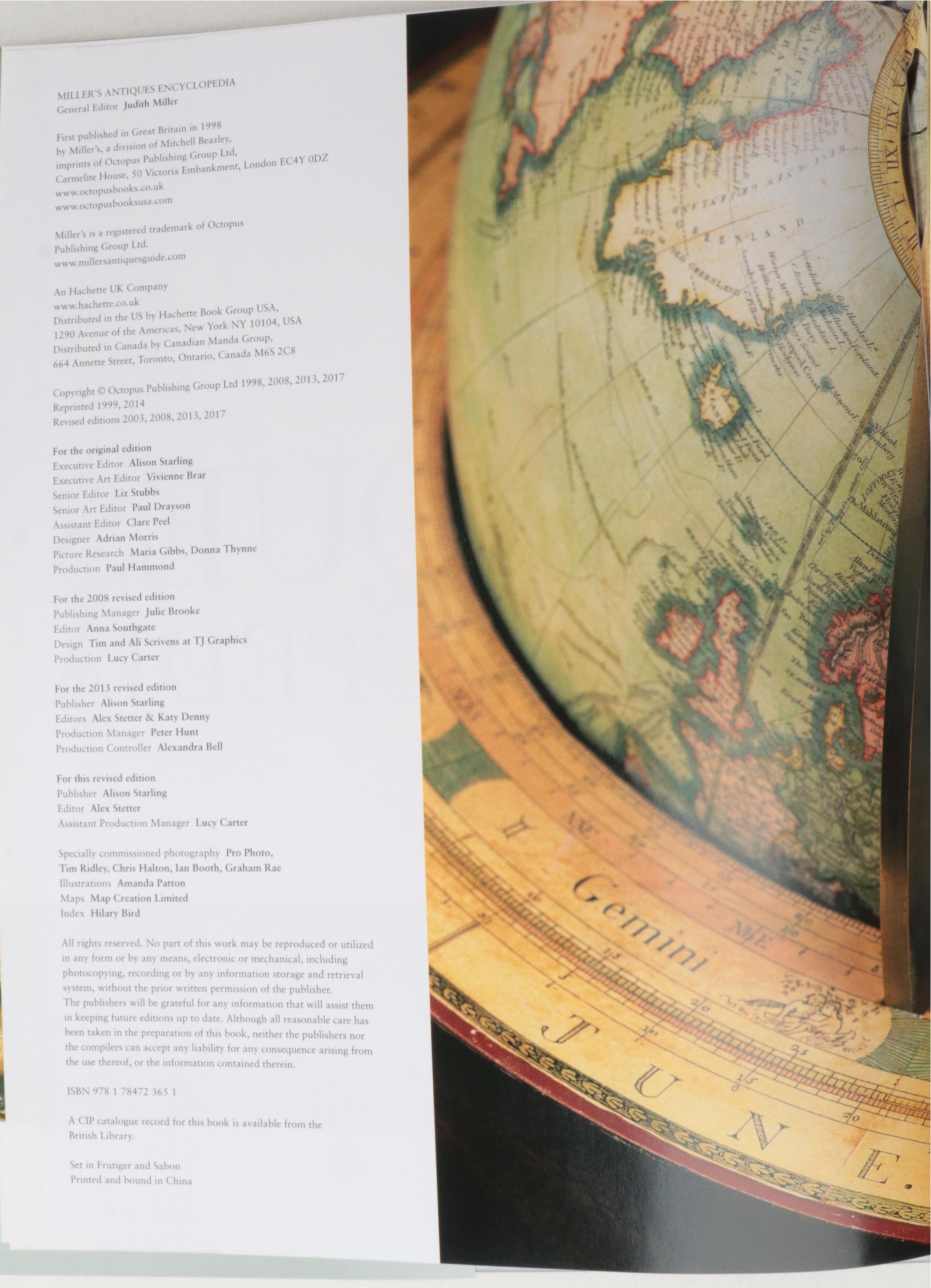 New Edition "Miller's Antiques Encyclopedia" Edited by Judith Miller, 2017