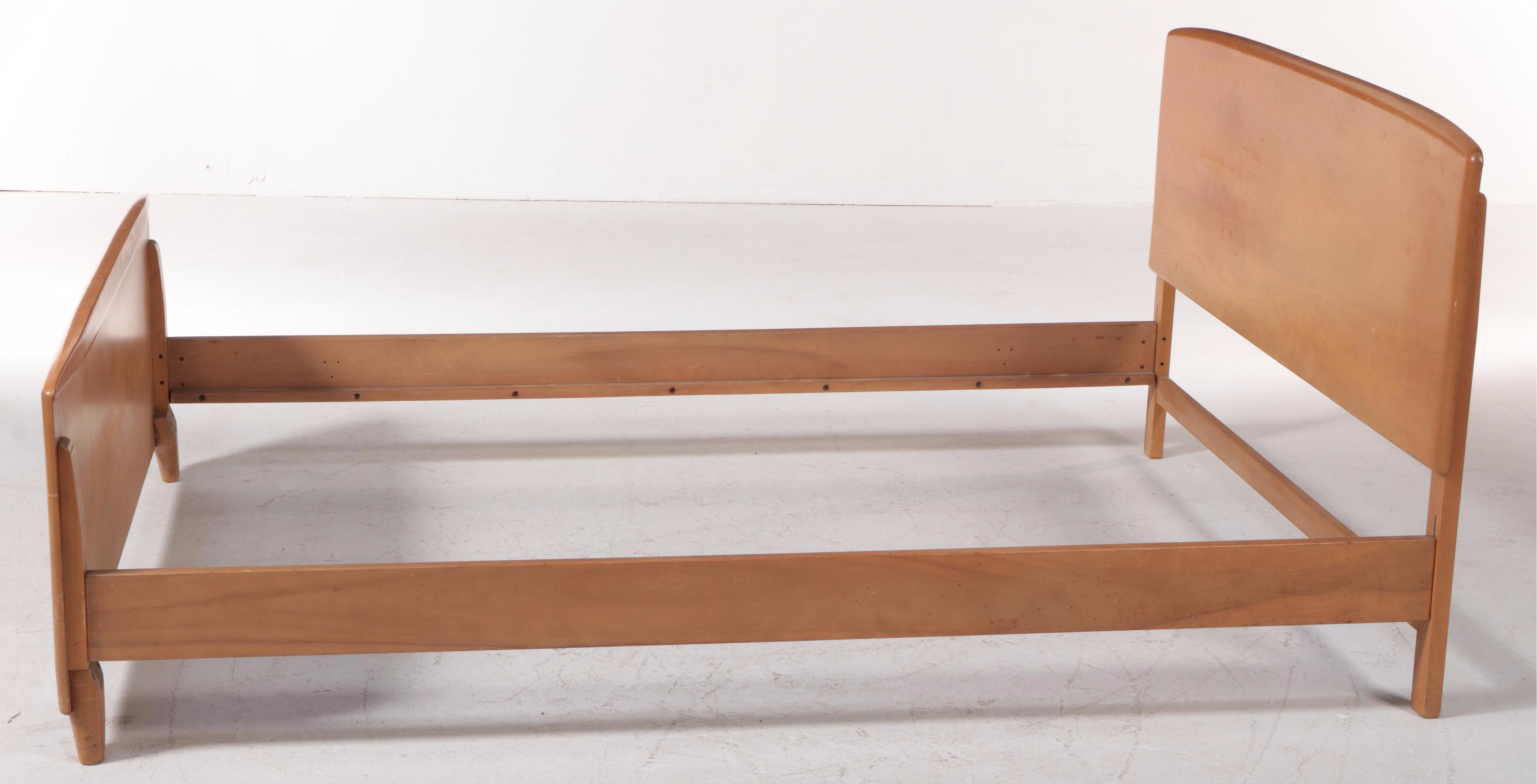 Heywood-Wakefield Mid Century Modern Full Size Bed Frame