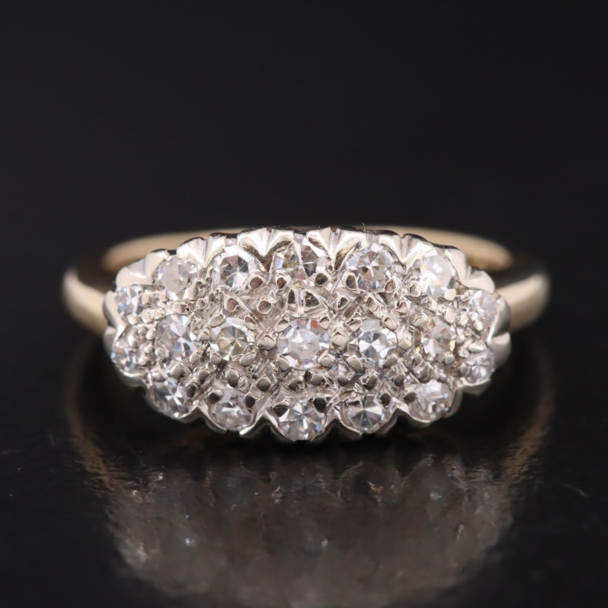 Vintage 14K 0.50 CTW Diamond Ring