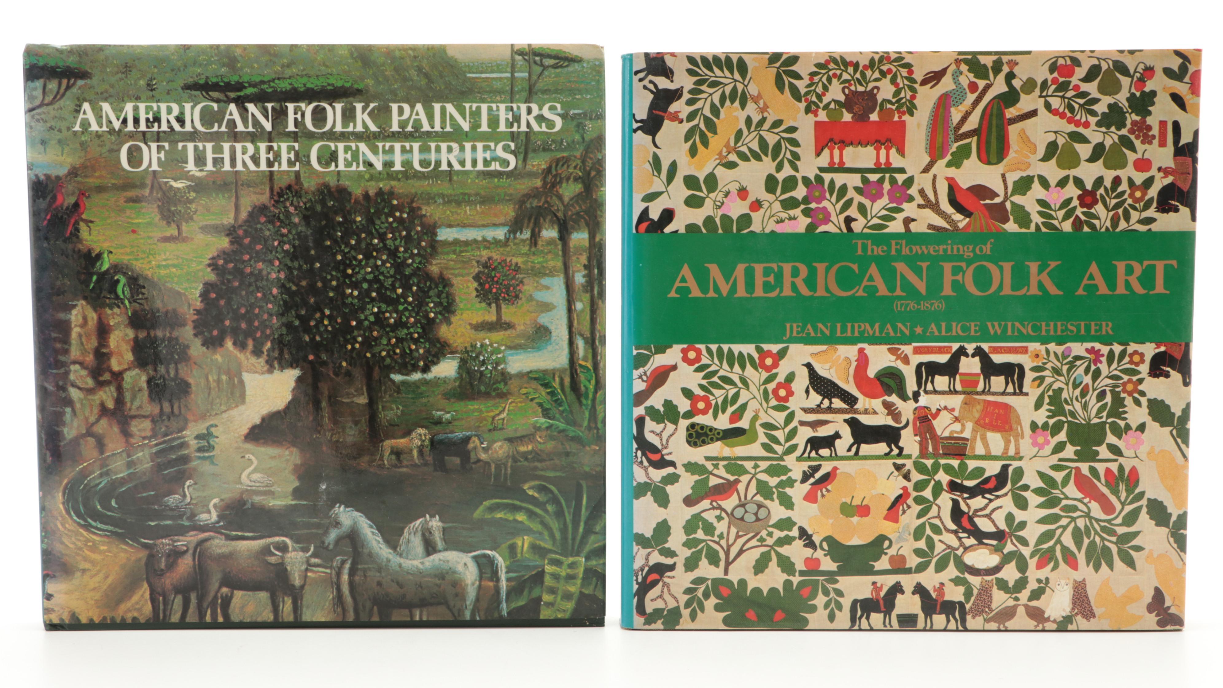 First Edition "American Folk Painting" and More Art and Painted Furniture Books