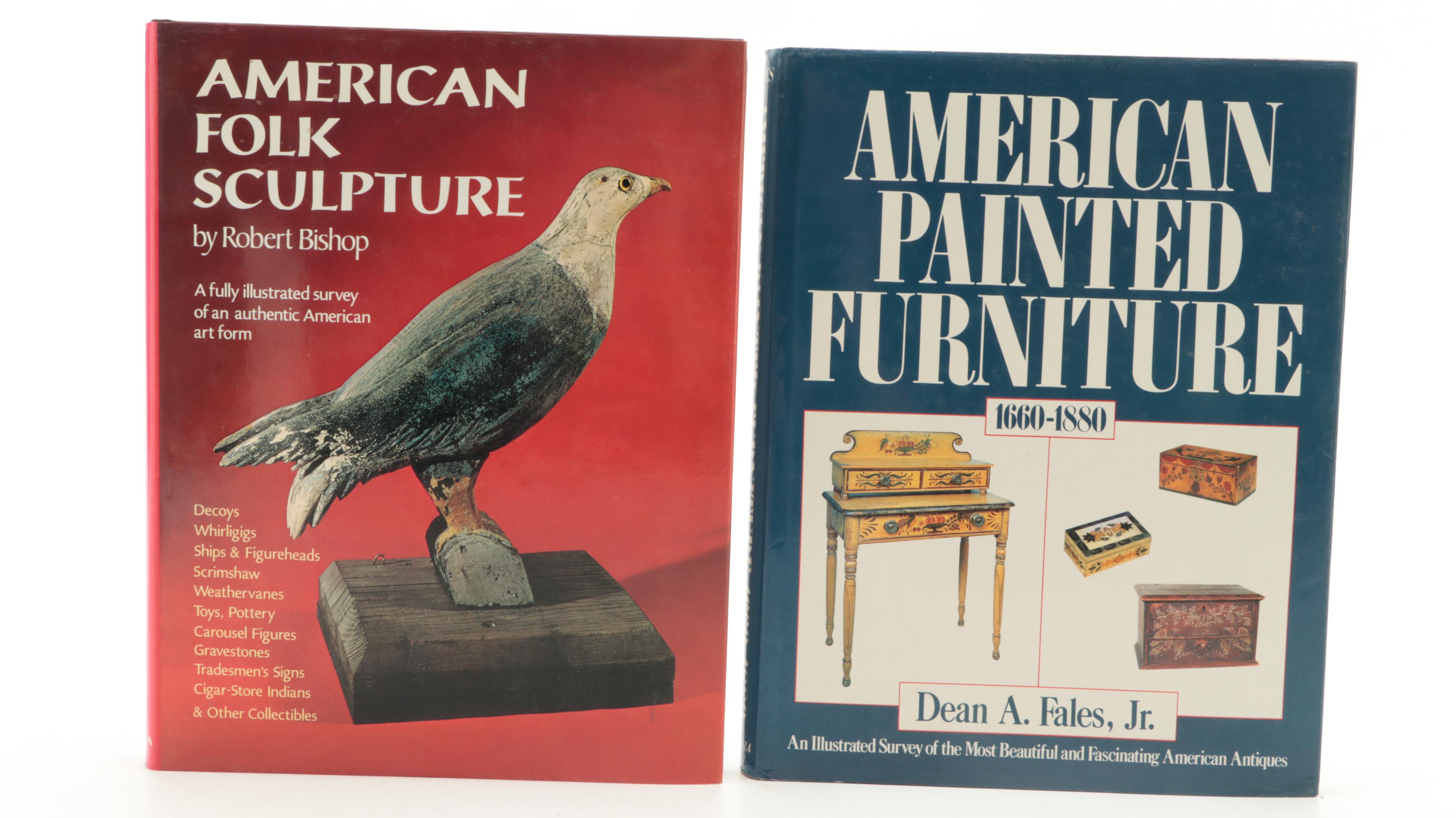 First Edition "American Folk Painting" and More Art and Painted Furniture Books