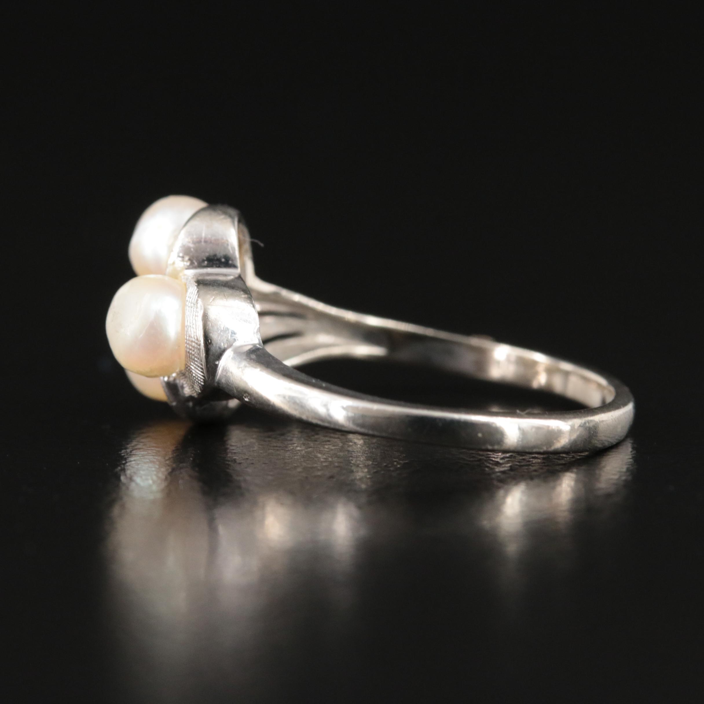 Vintage 10K Pearl Ring