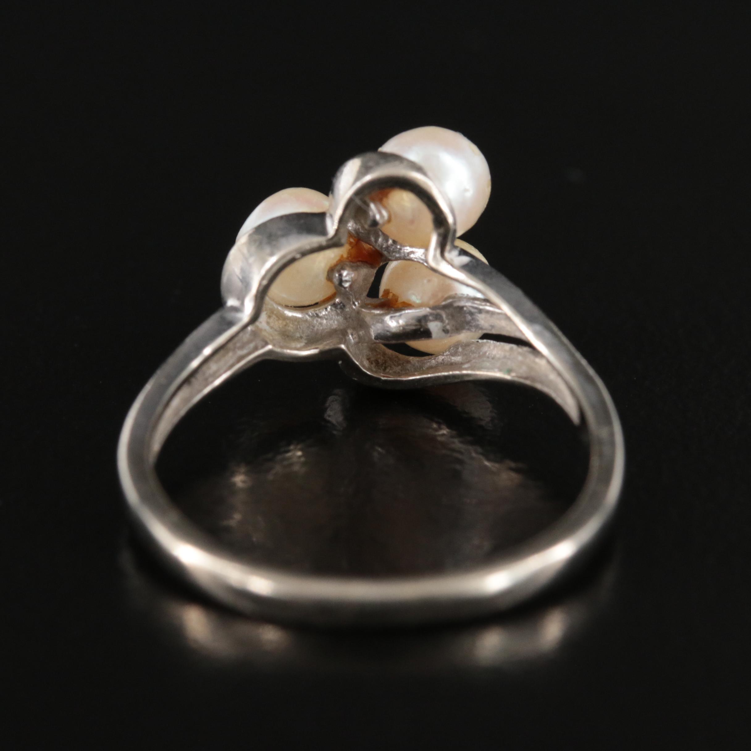 Vintage 10K Pearl Ring