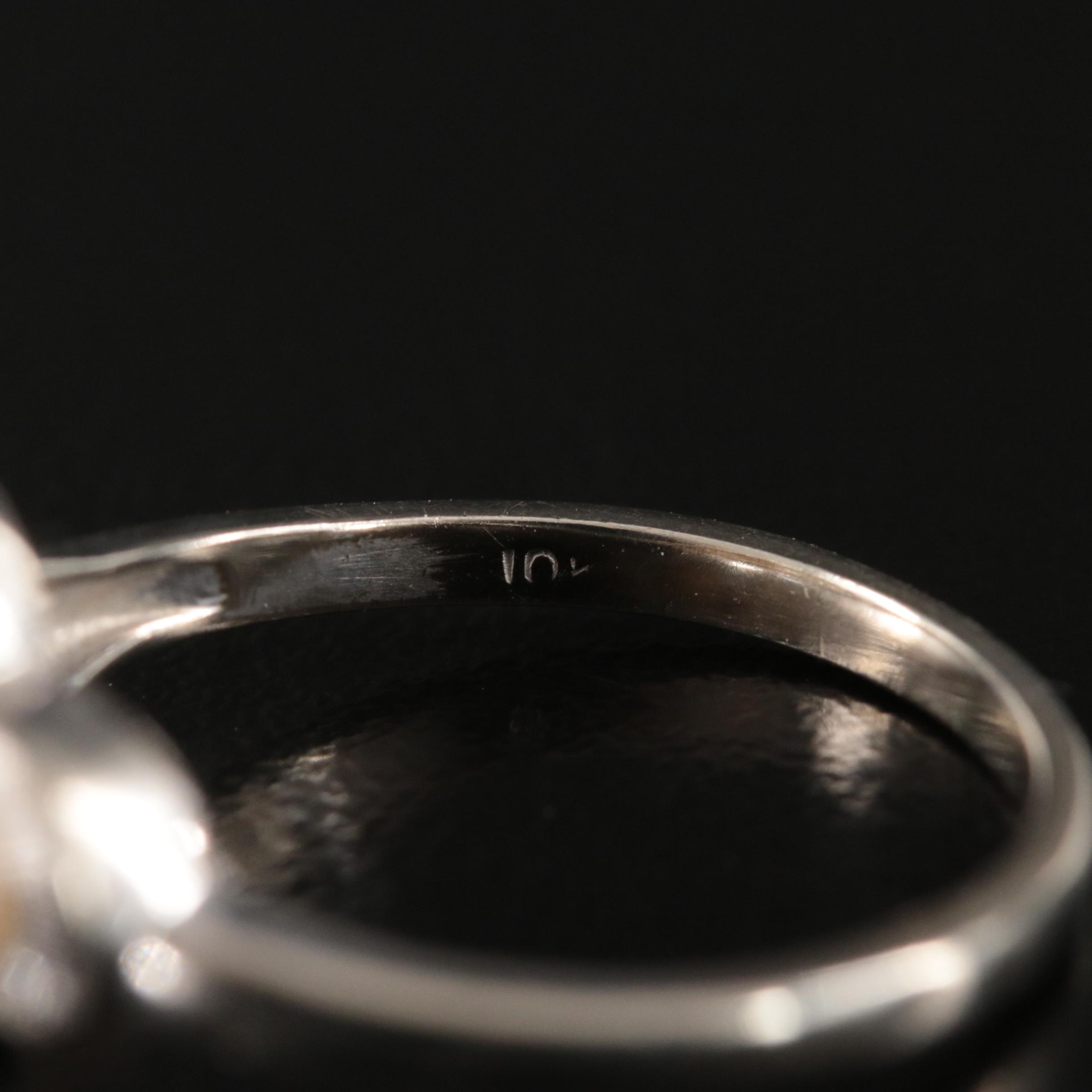 Vintage 10K Pearl Ring