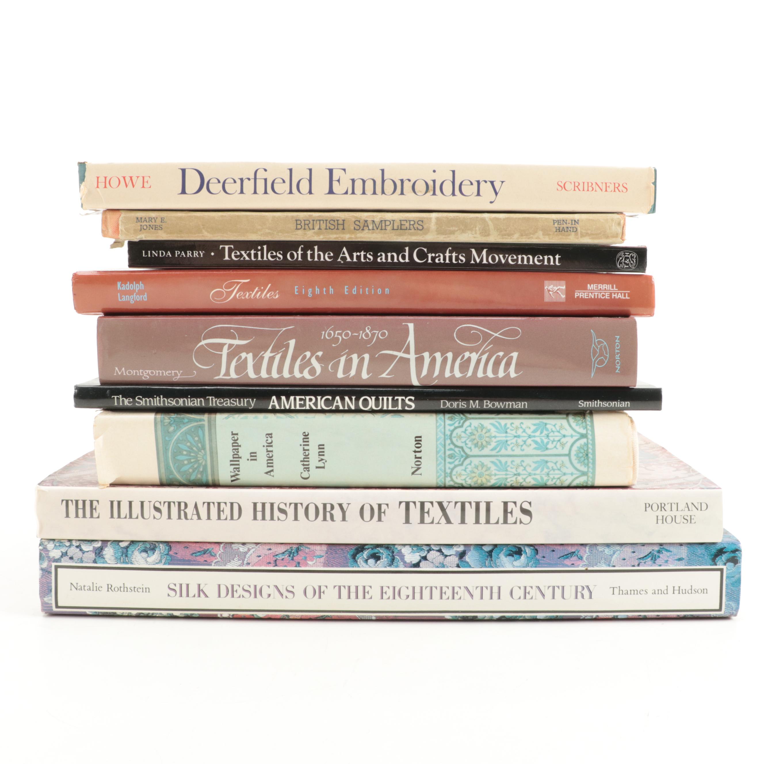 First Edition "Deerfield Embroidery" and More Decorative Arts Books