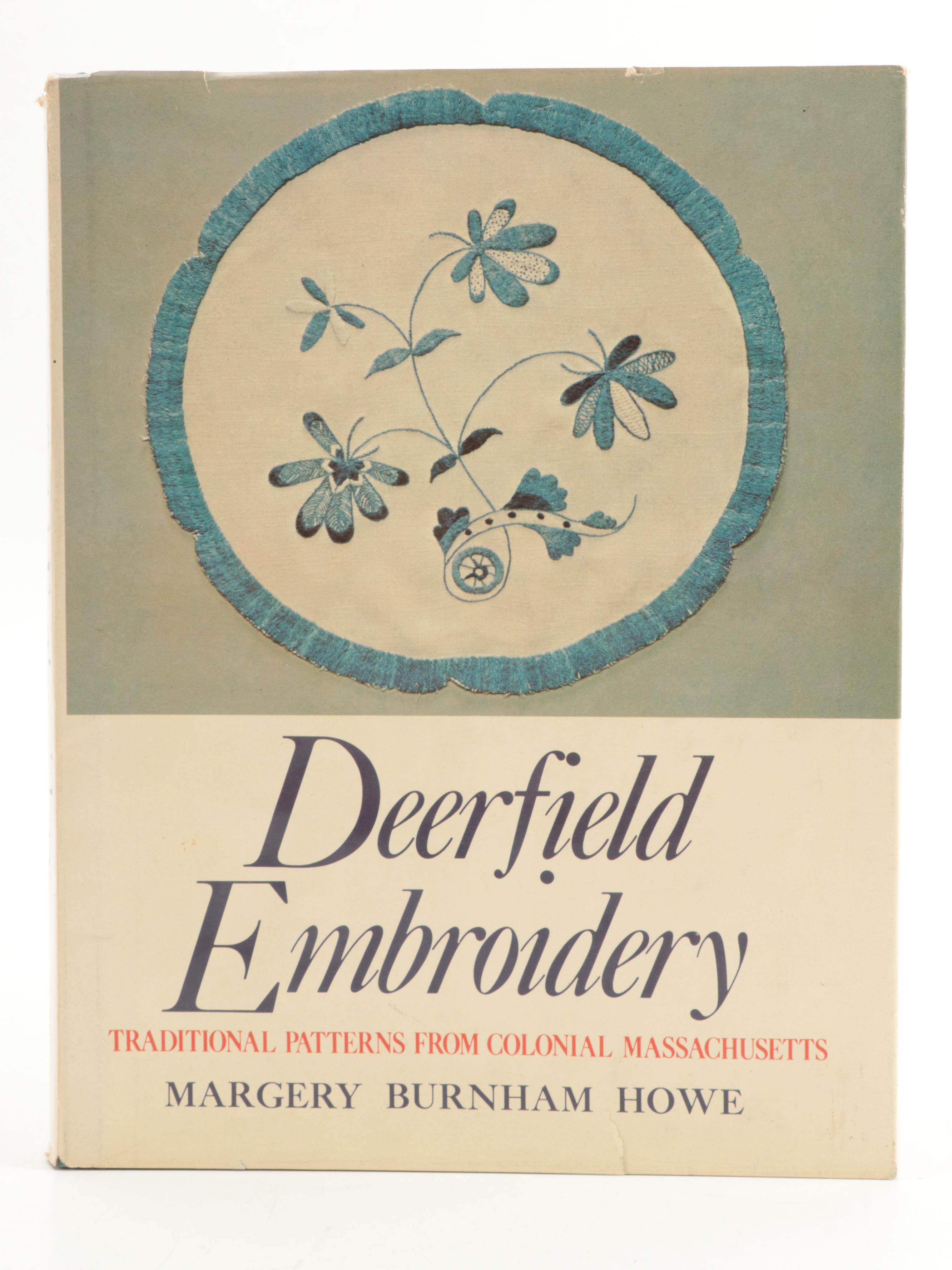 First Edition "Deerfield Embroidery" and More Decorative Arts Books