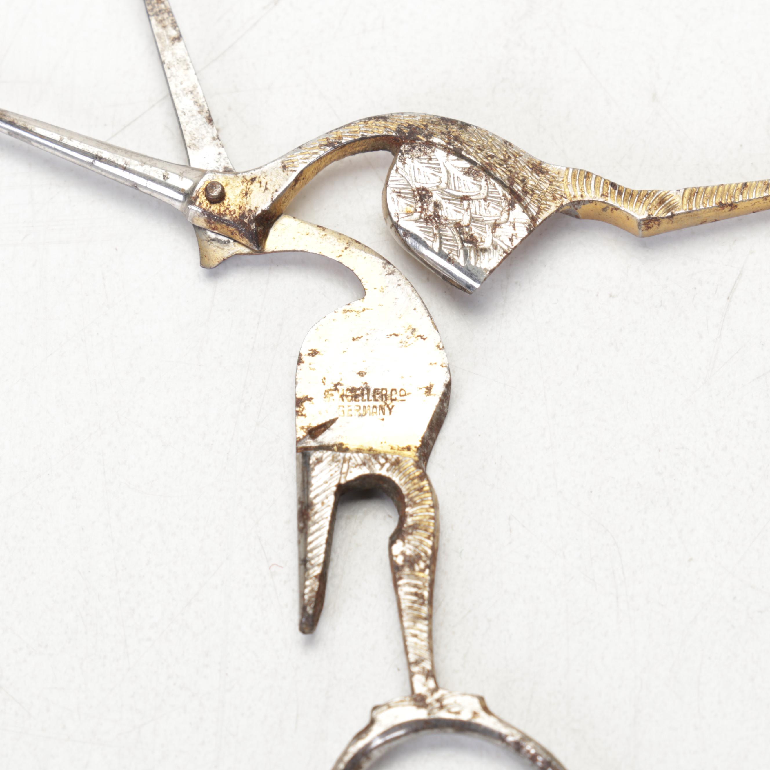 Kronheim & Oldenbusch Bronze Horse Ashtray,  Green Banded Calcite Desk Décor