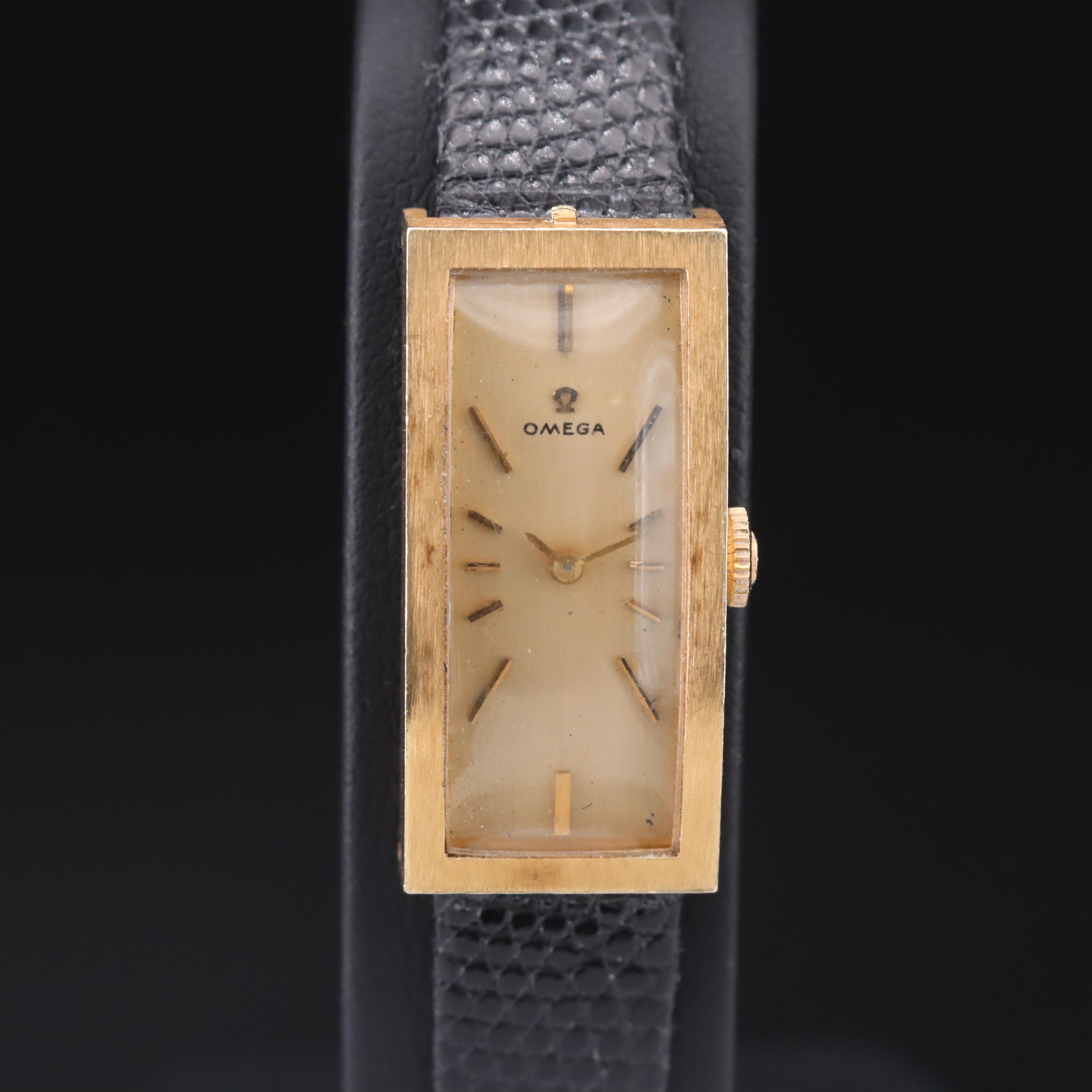 14K Omega Vintage Stem Wind Watch