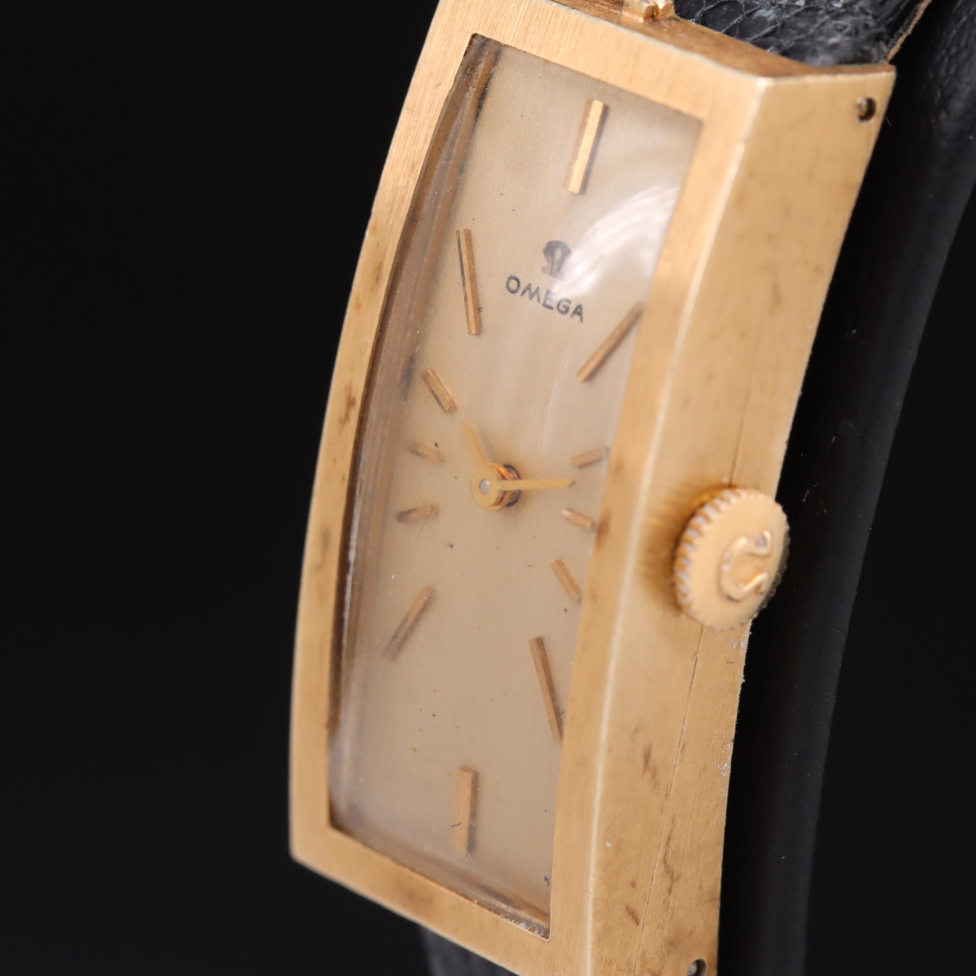 14K Omega Vintage Stem Wind Watch