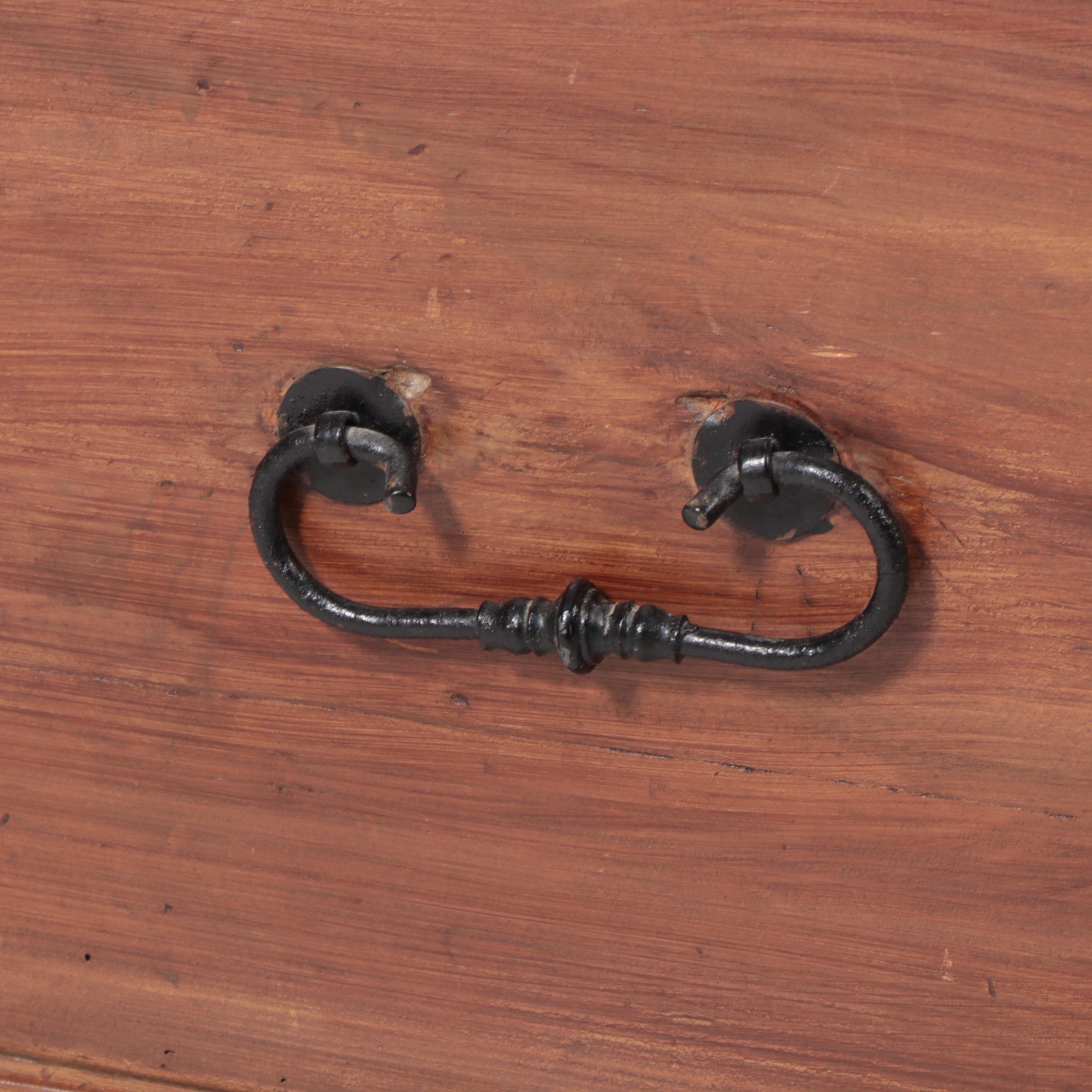 Grain-Painted Pine Dome-Top Chest, 19th Century