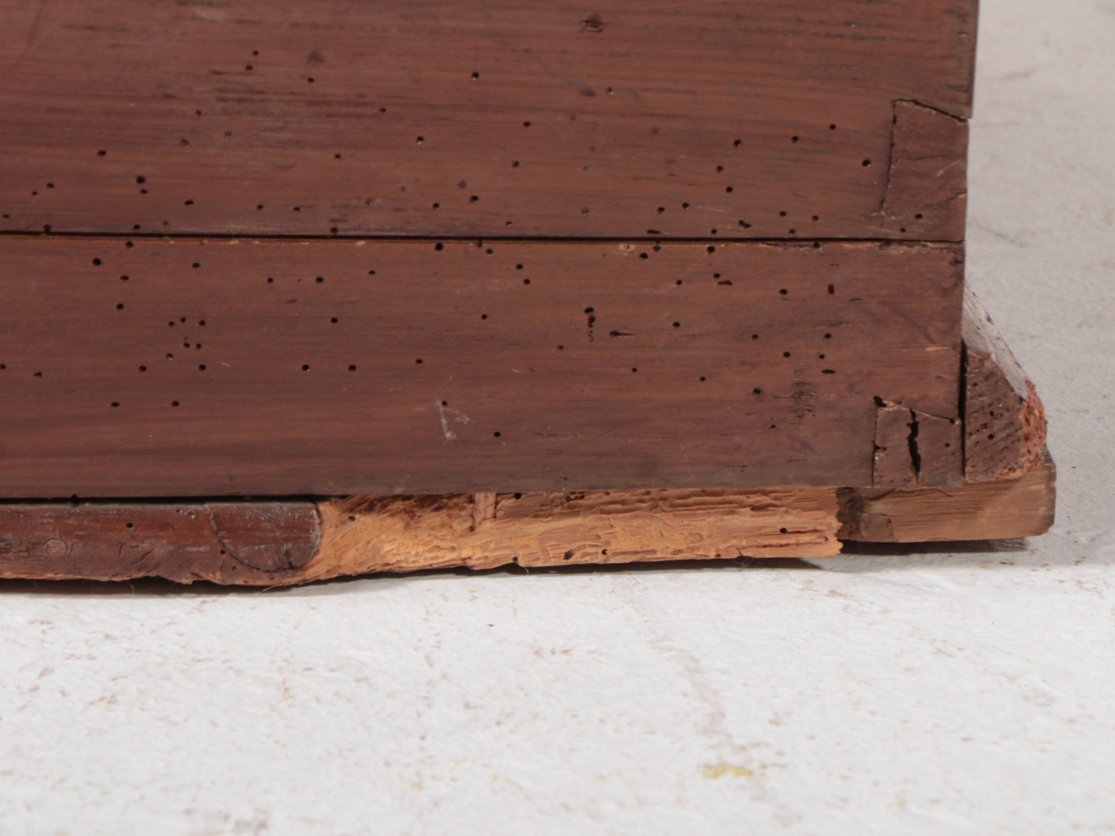 Grain-Painted Pine Dome-Top Chest, 19th Century