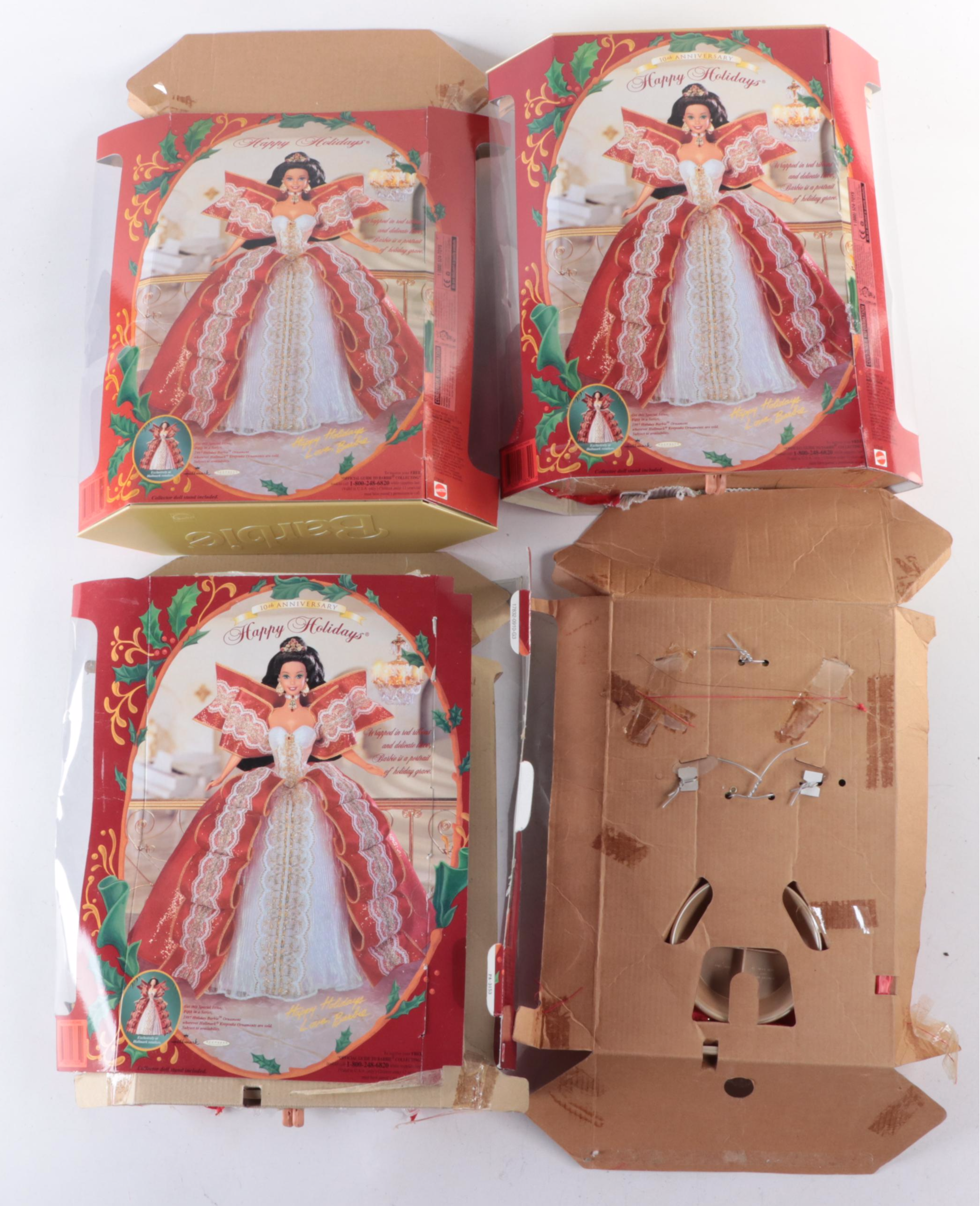 Mattel Barbie Special Edition Happy Holidays Barbie Dolls, 1997