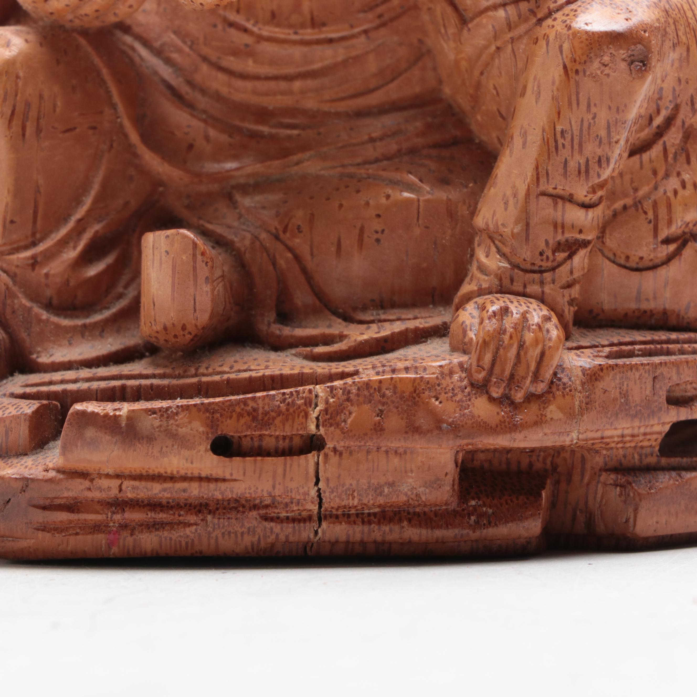 Chinese Carved Wood Figurine