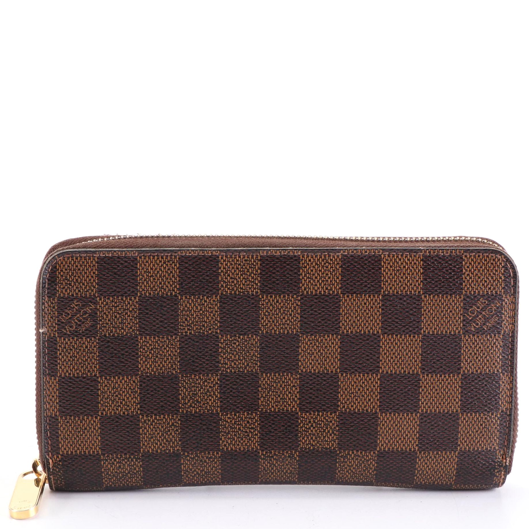 Louis Vuitton Zippy Wallet in Damier Ebene Canvas
