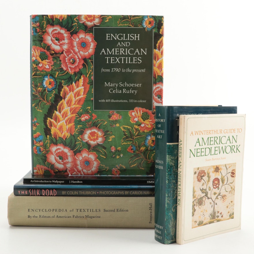 First UK Edition "English and American Textiles" and More Decorative Arts Books