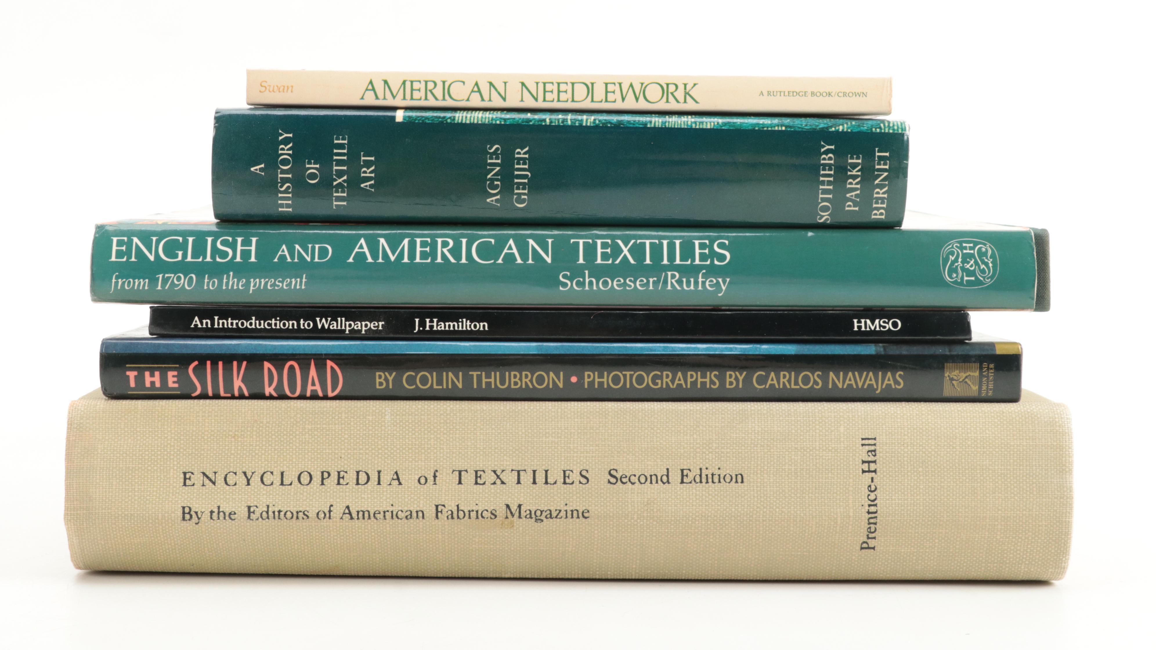 First UK Edition "English and American Textiles" and More Decorative Arts Books