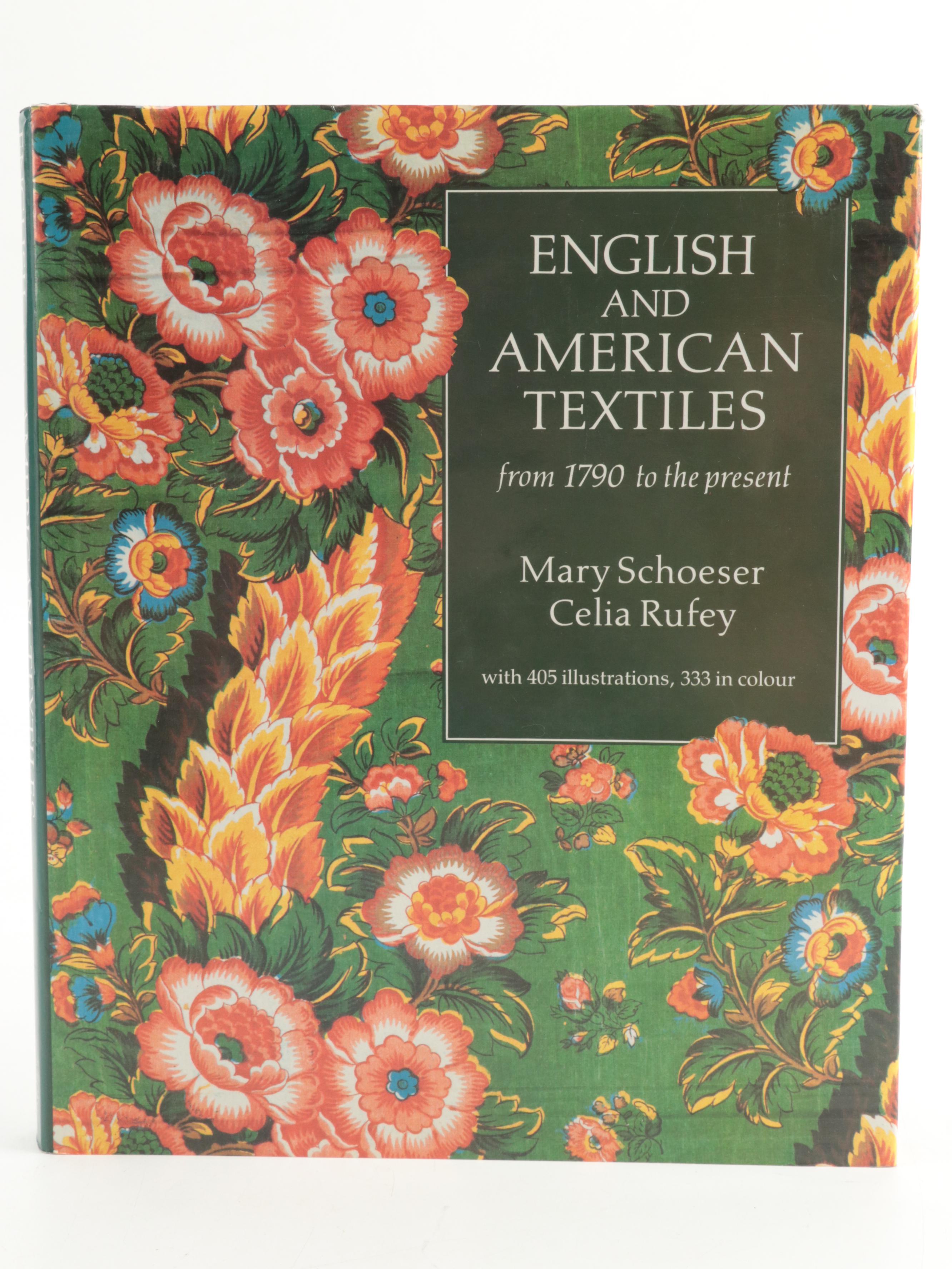 First UK Edition "English and American Textiles" and More Decorative Arts Books