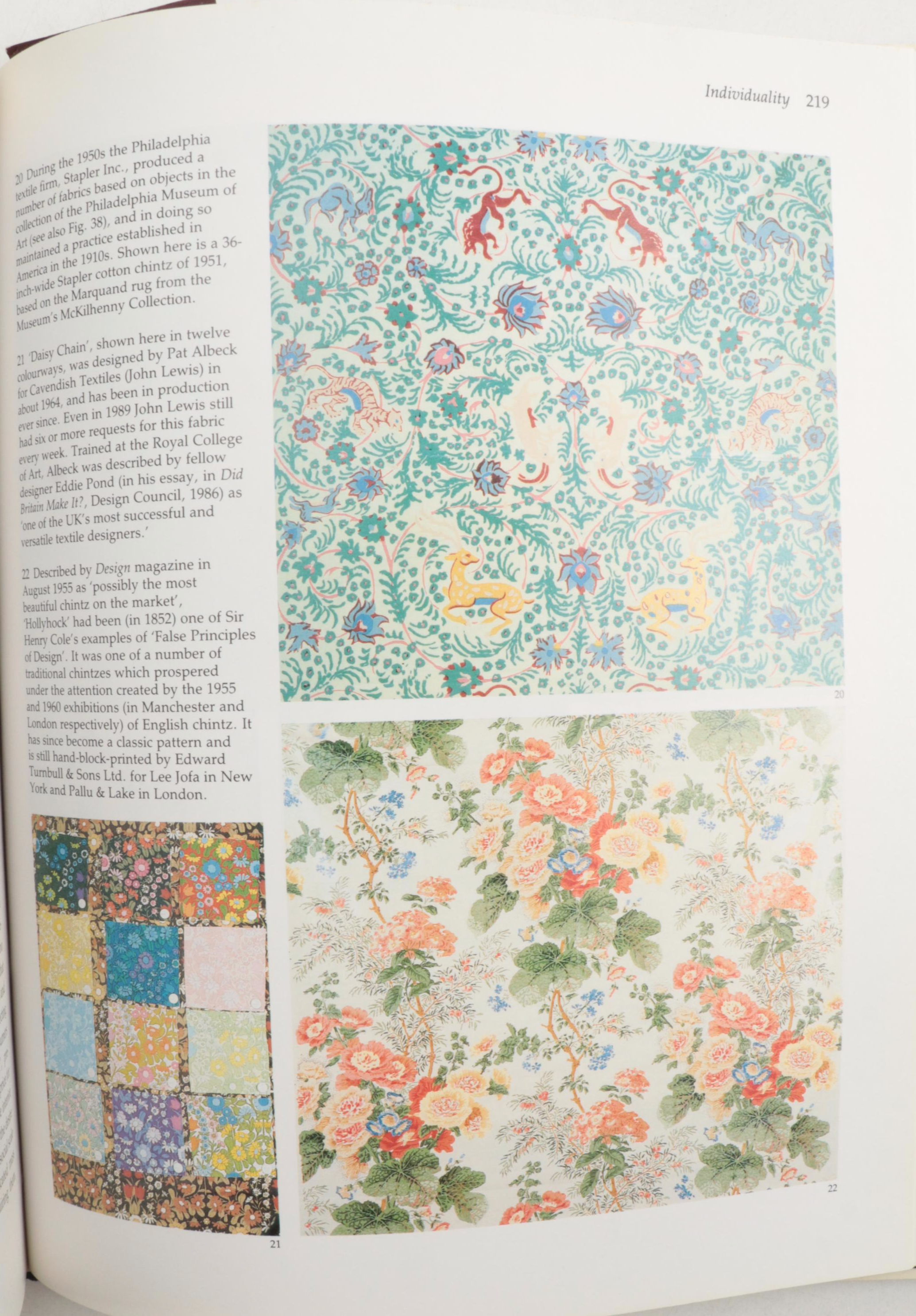 First UK Edition "English and American Textiles" and More Decorative Arts Books