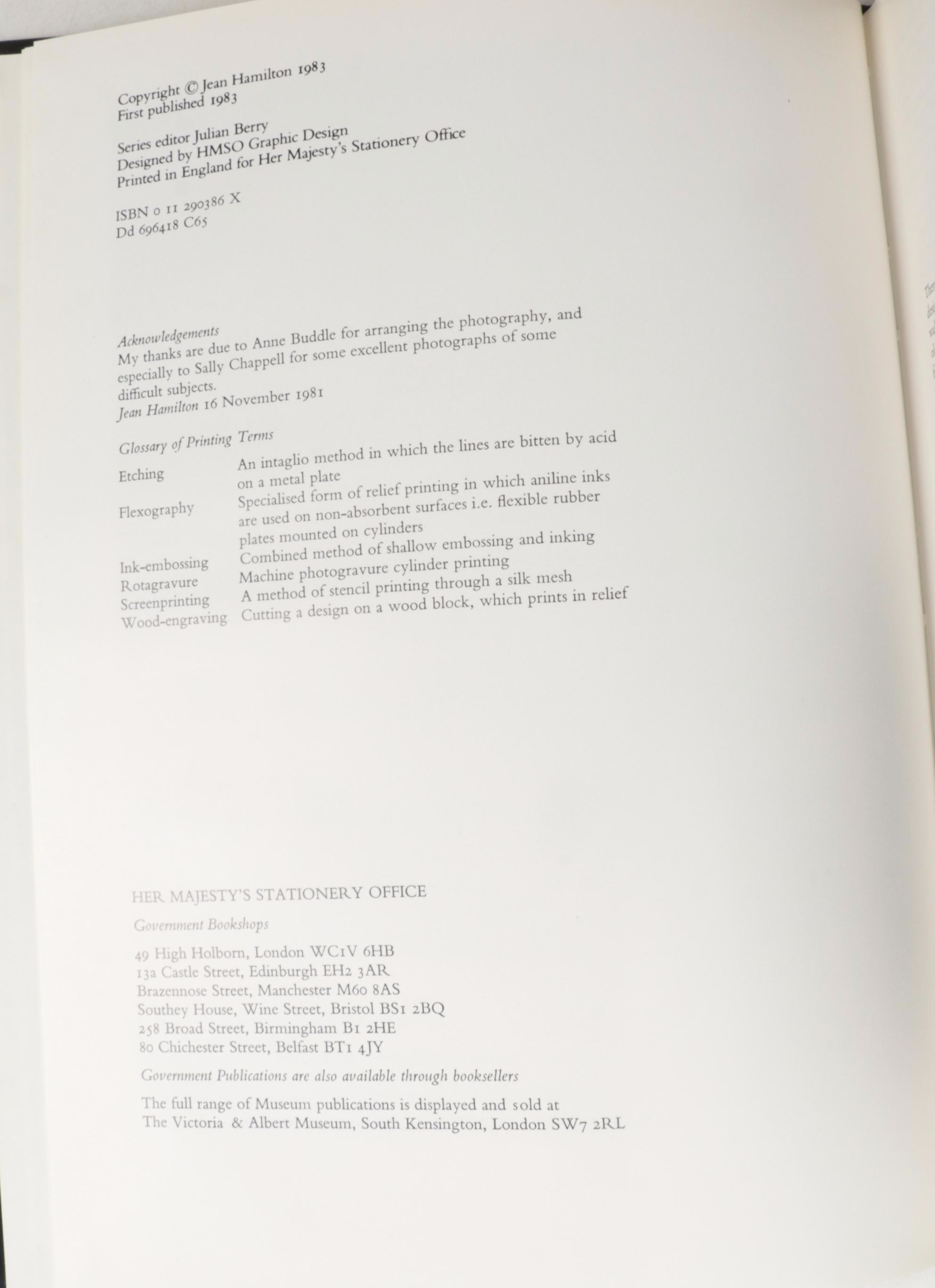 First UK Edition "English and American Textiles" and More Decorative Arts Books