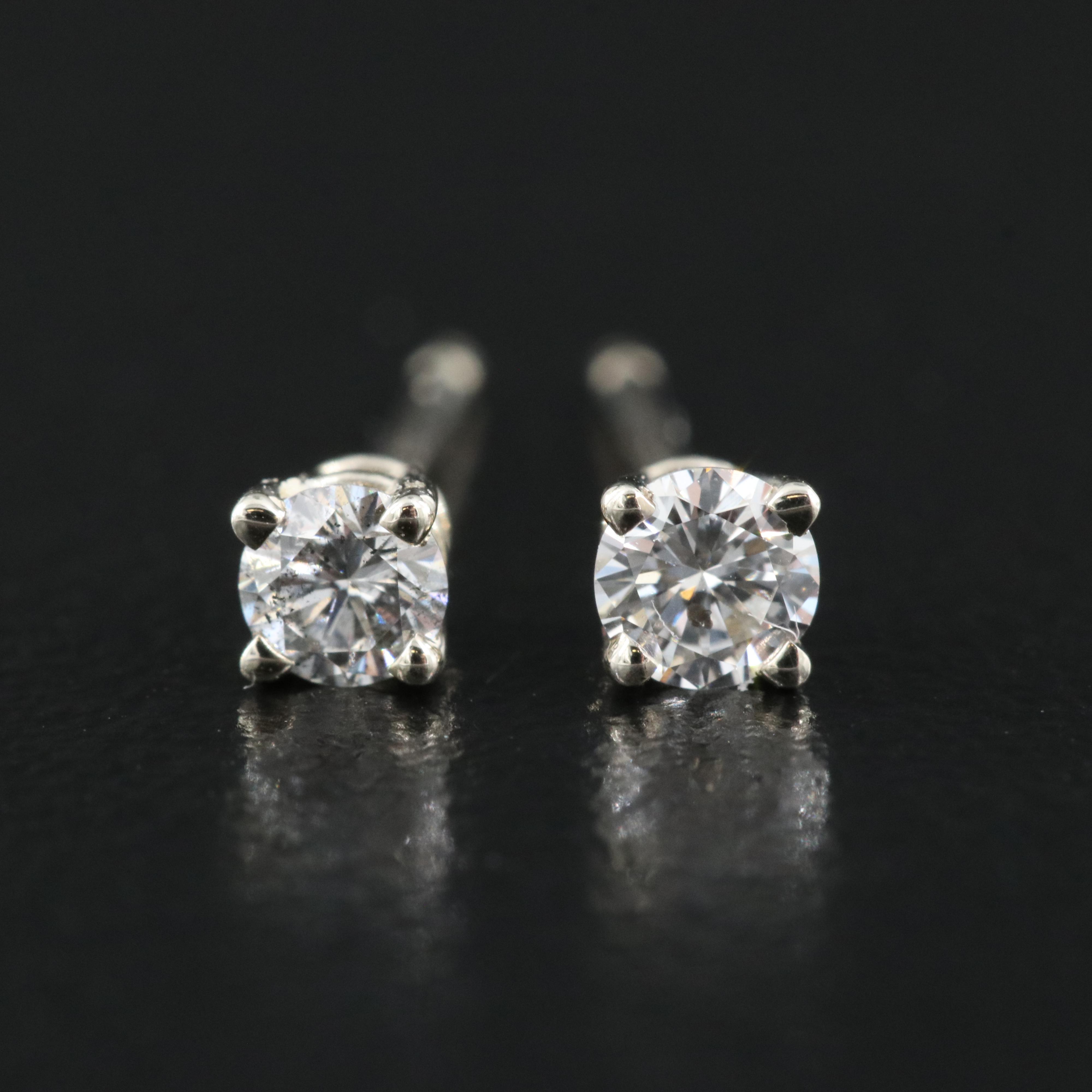 14K 0.17 CTW Diamond Stud Earrings