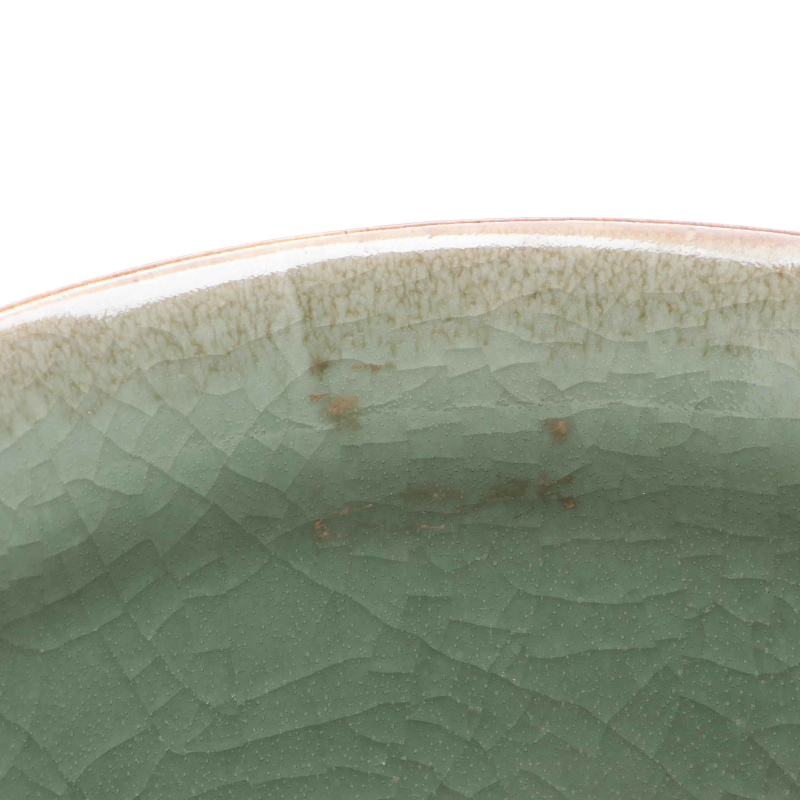 Chinese Earthenware Celadon Crackle Glaze Bowl