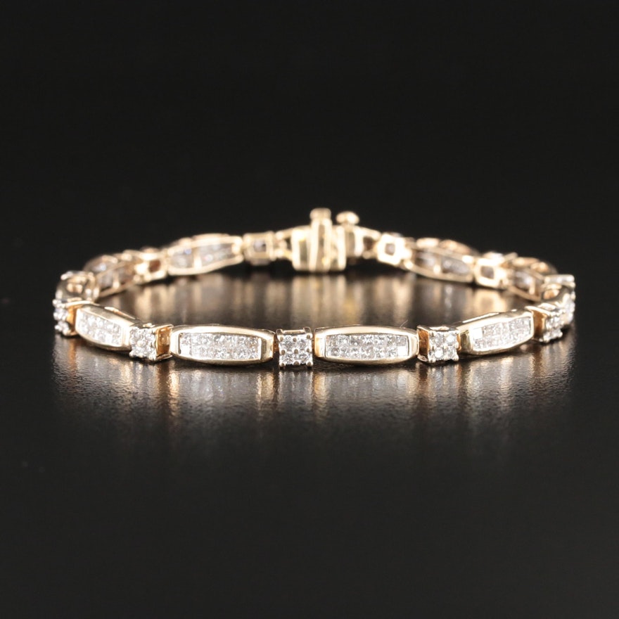 14K 4.12 CTW Diamond Bracelet