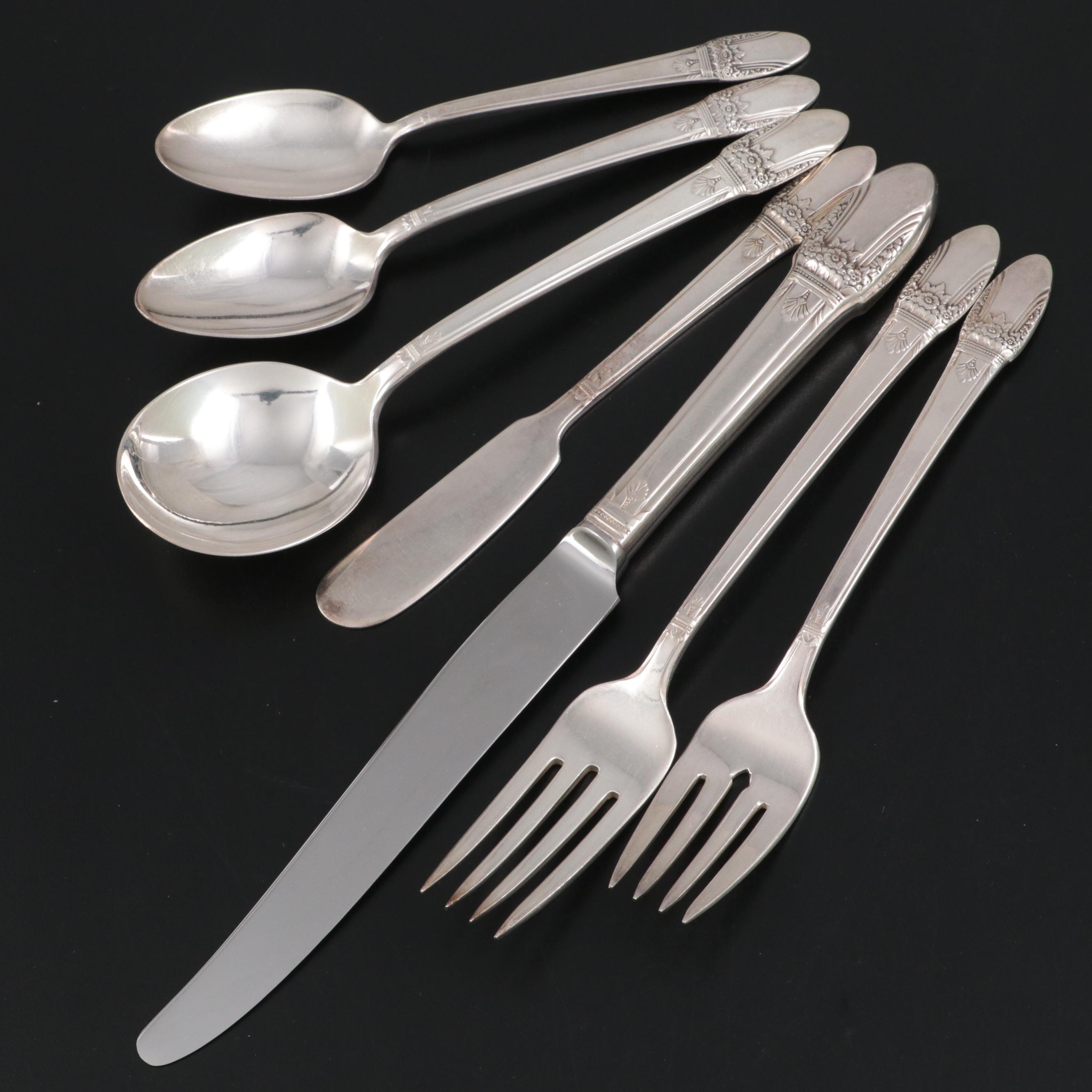 1847 Rogers Bros International Silver "First Love" Silver Plate Flatware