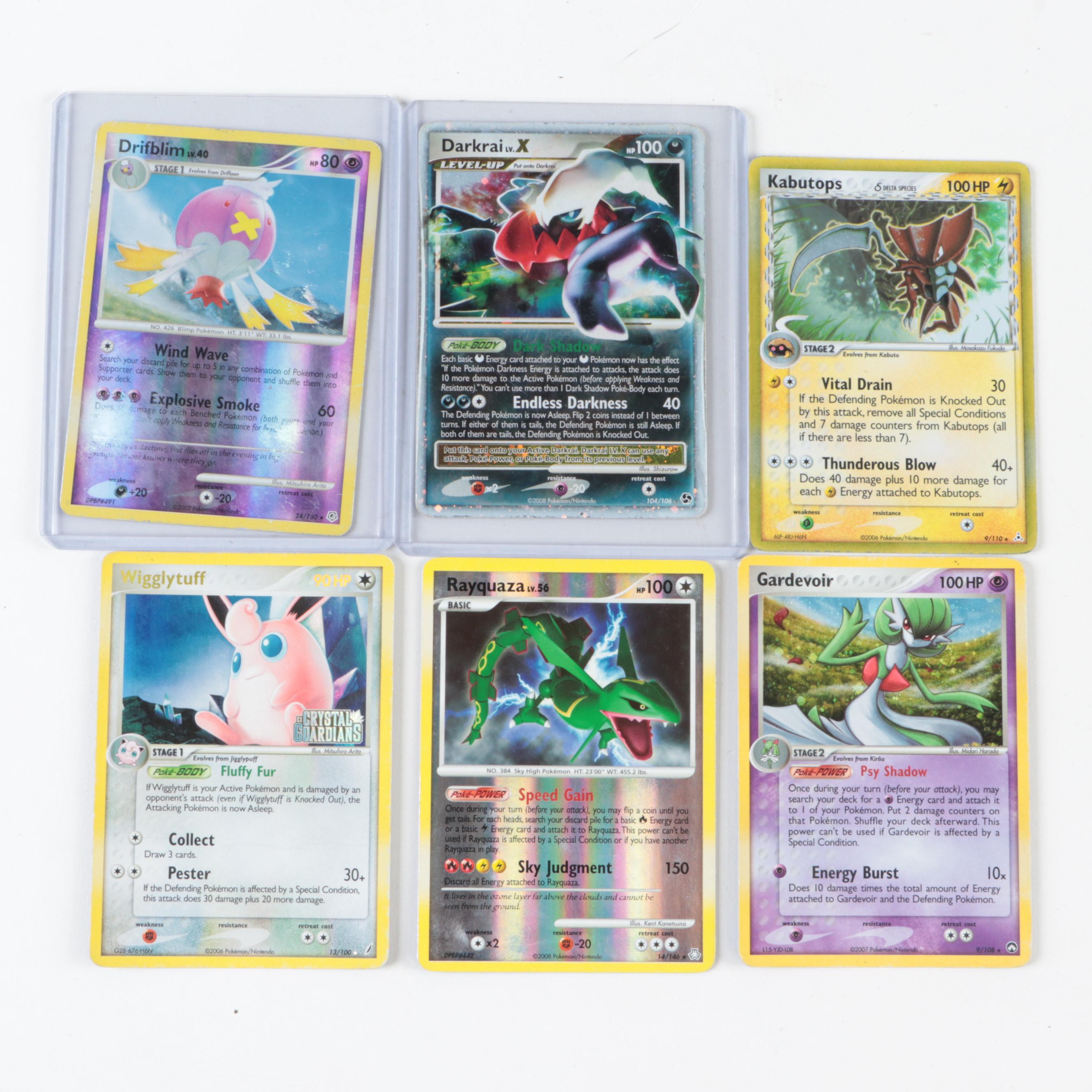 Pokémon Trading Cards with Darkrai, Kabutops, Reverse Holos and More